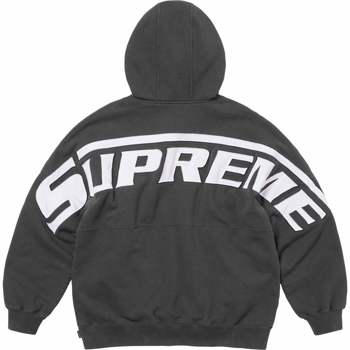 Image of Supreme Wrapped Half Zip Hoodie in Black, Men's (Size 2XL)