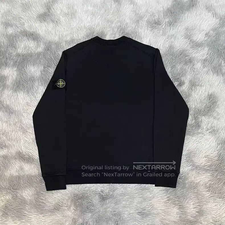 Stone Island Stone Island Round Neck Sweatshirt, Basic Sweatshirt, Blac Size US M / EU 48-50 / 2 - 2 Thumbnail