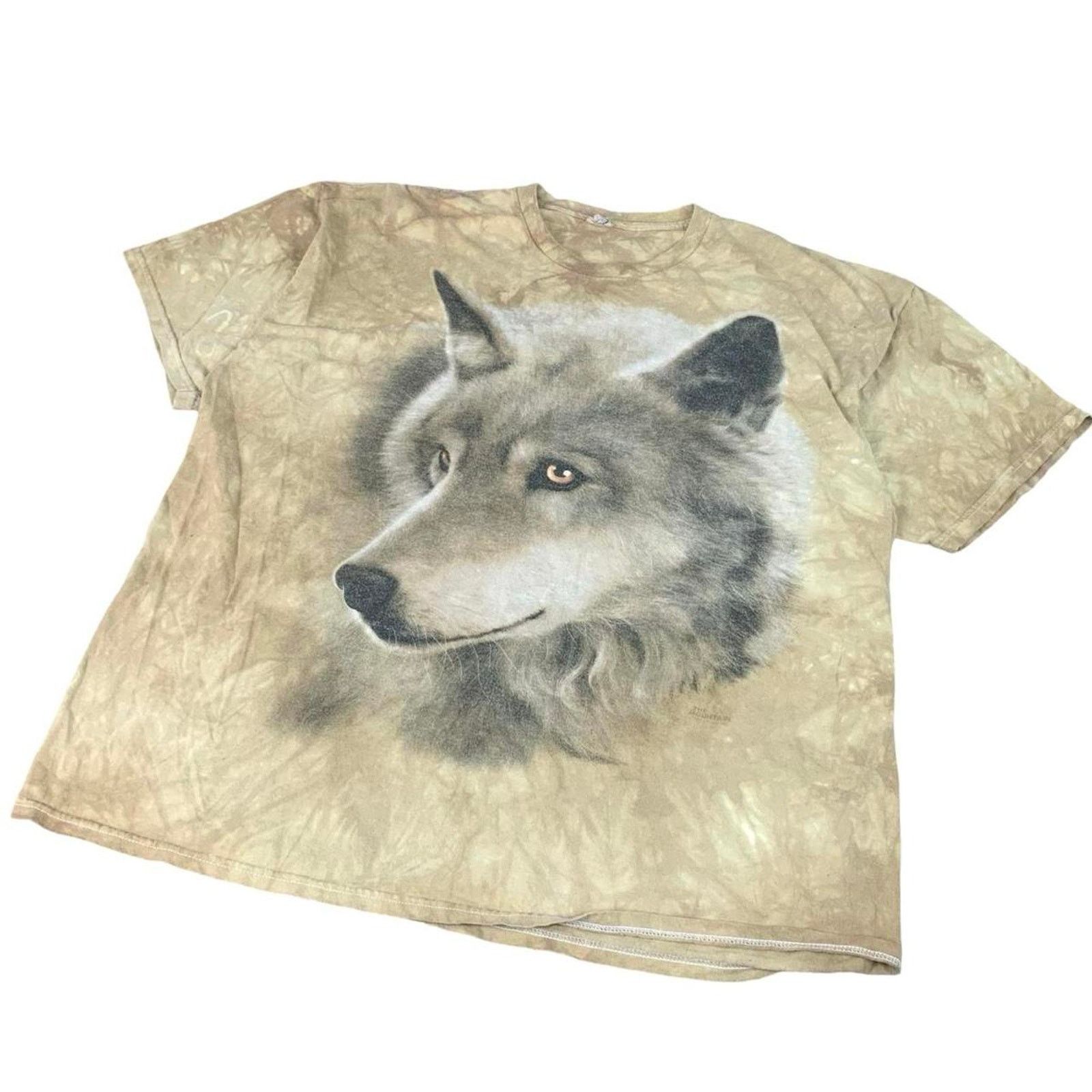 The Mountain × Vintage Vintage The Mountain Wolf Baggy Tie Dye T-shirt Size US XL / EU 56 / 4 - 1 Thumbnail