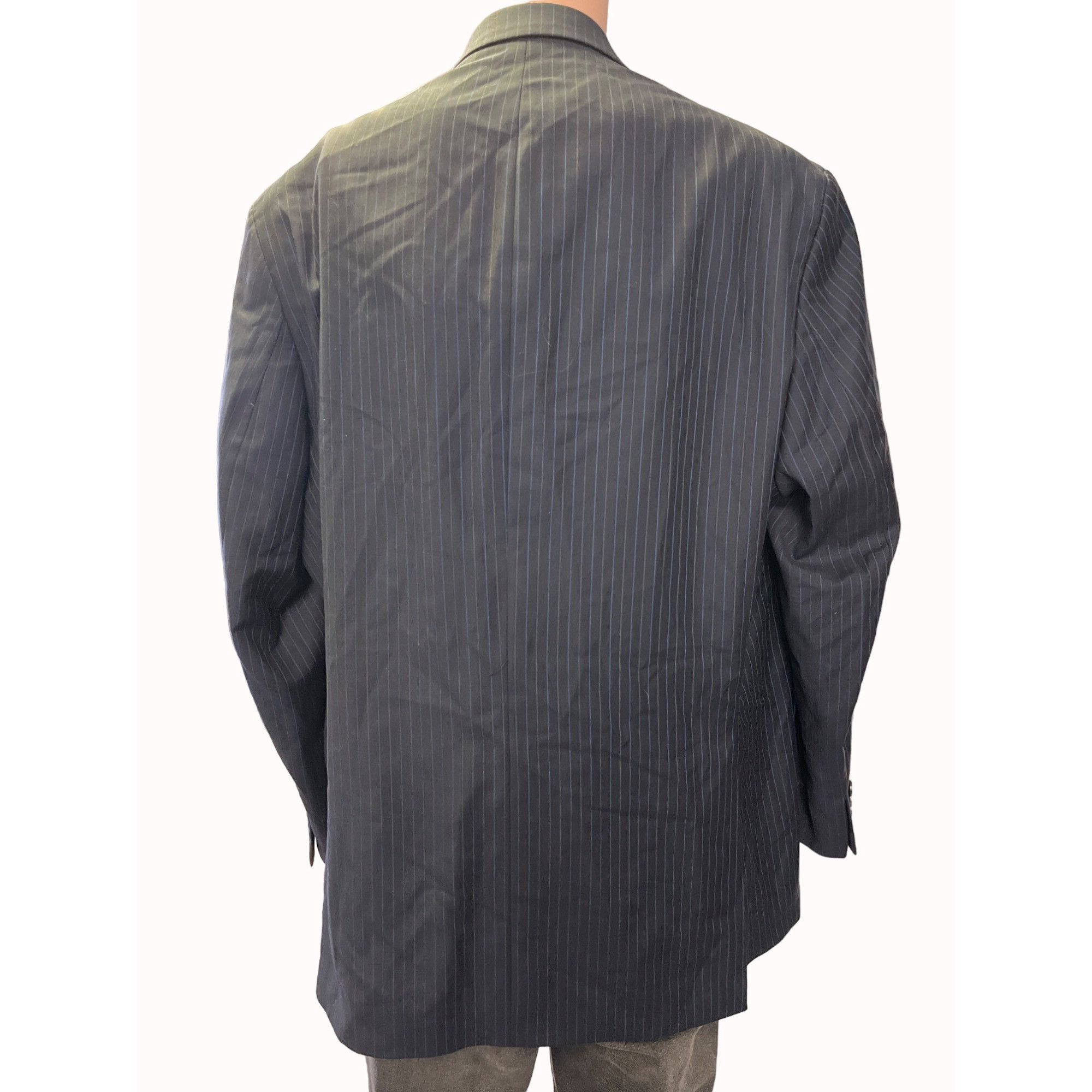 Lauren Ralph Lauren Lauren Ralph Lauren Men's Black 100% Wool Sports Coat/Blazer Size 48R - 2 Thumbnail