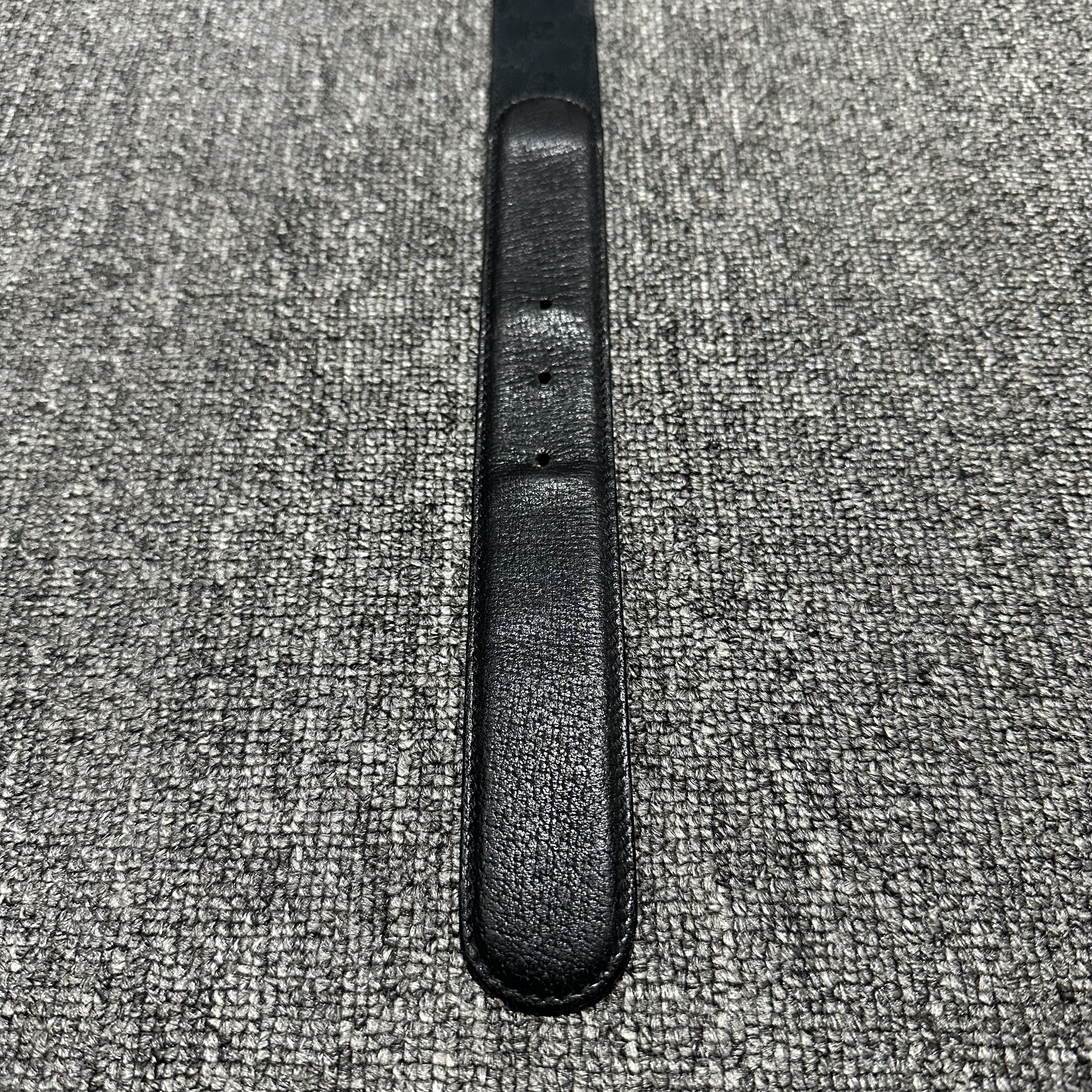 Gucci 90’s Gucci Enamled Belt Buckle With Black Canvas Belt Size 28 - 7 Thumbnail