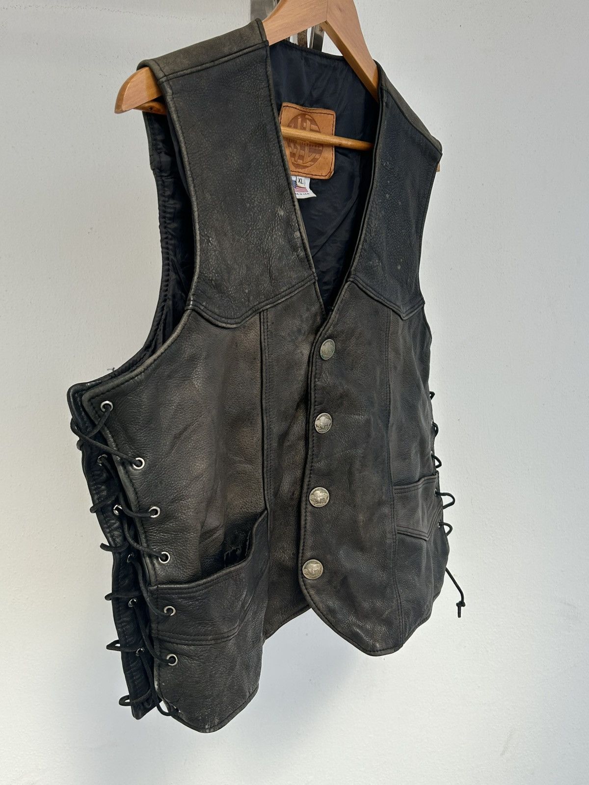 Other Kerr Leather Vest Black Vintage USA Size US XL / EU 56 / 4 - 3 Thumbnail