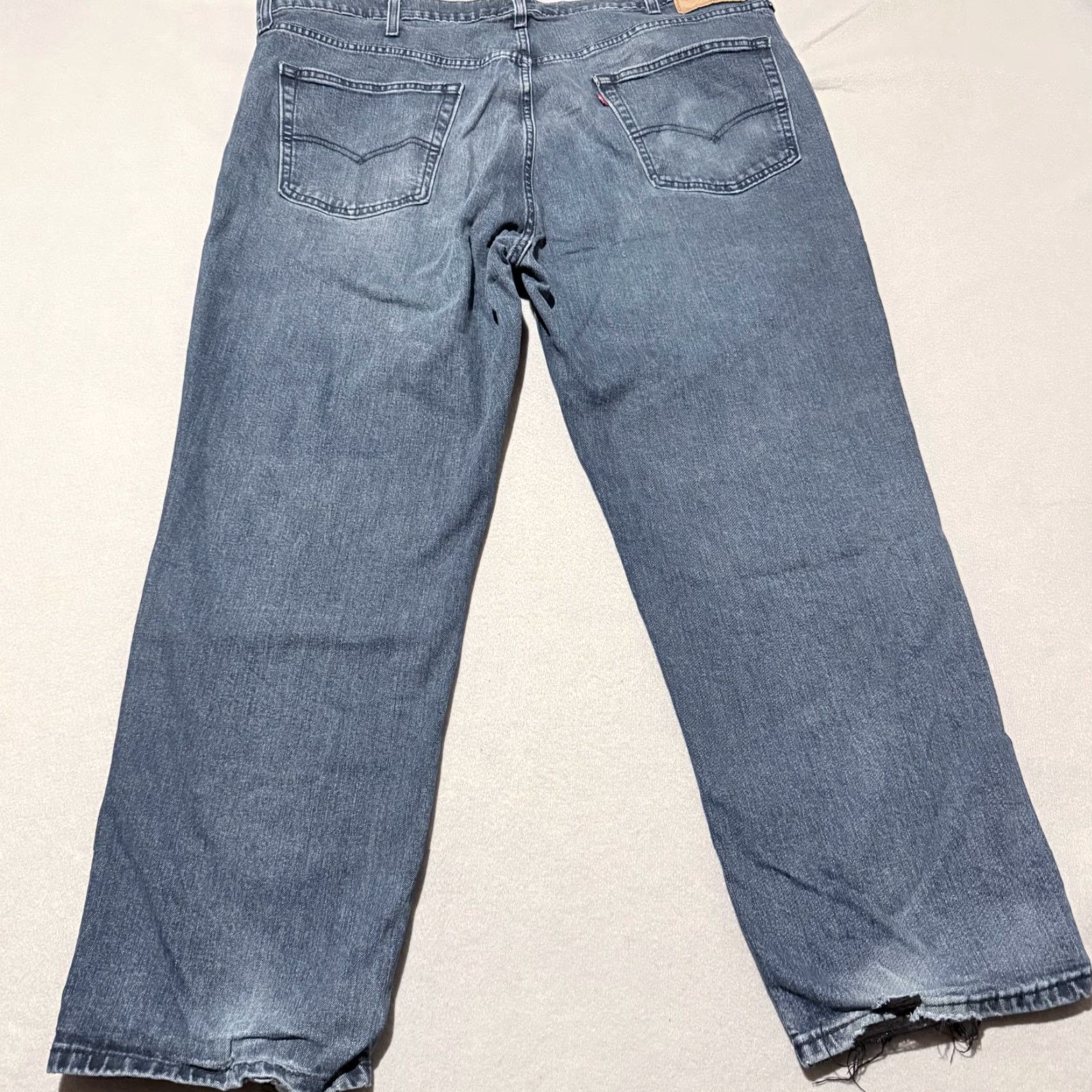 Levi's Levi’s Jeans Men Blue Denim Pockets High Rise Classic Straight Zip Fly - 46x30 Size US 30 / EU 46 - 2 Thumbnail