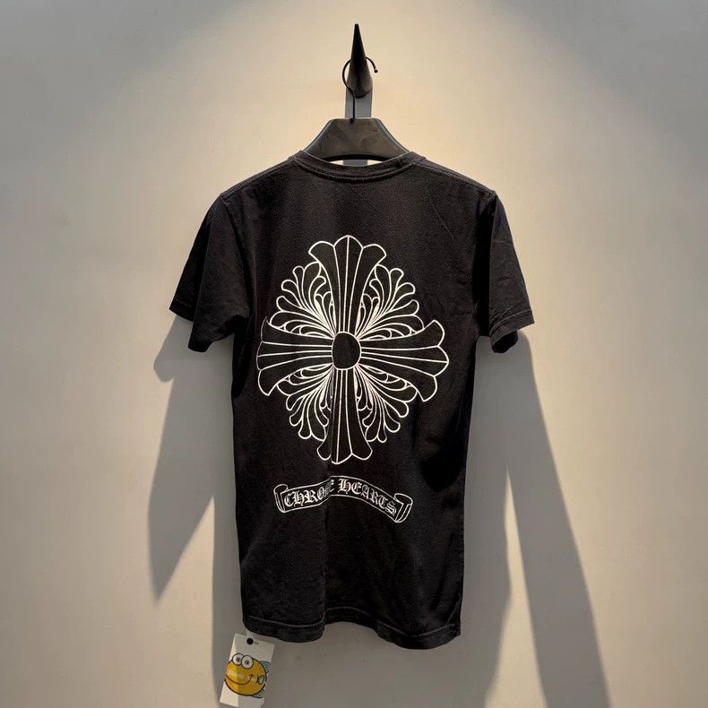 Chrome Hearts Chrome Hearts Black Cross Scroll Short Sleeve T-Shirt Size US S / EU 44-46 / 1 - 2 Thumbnail