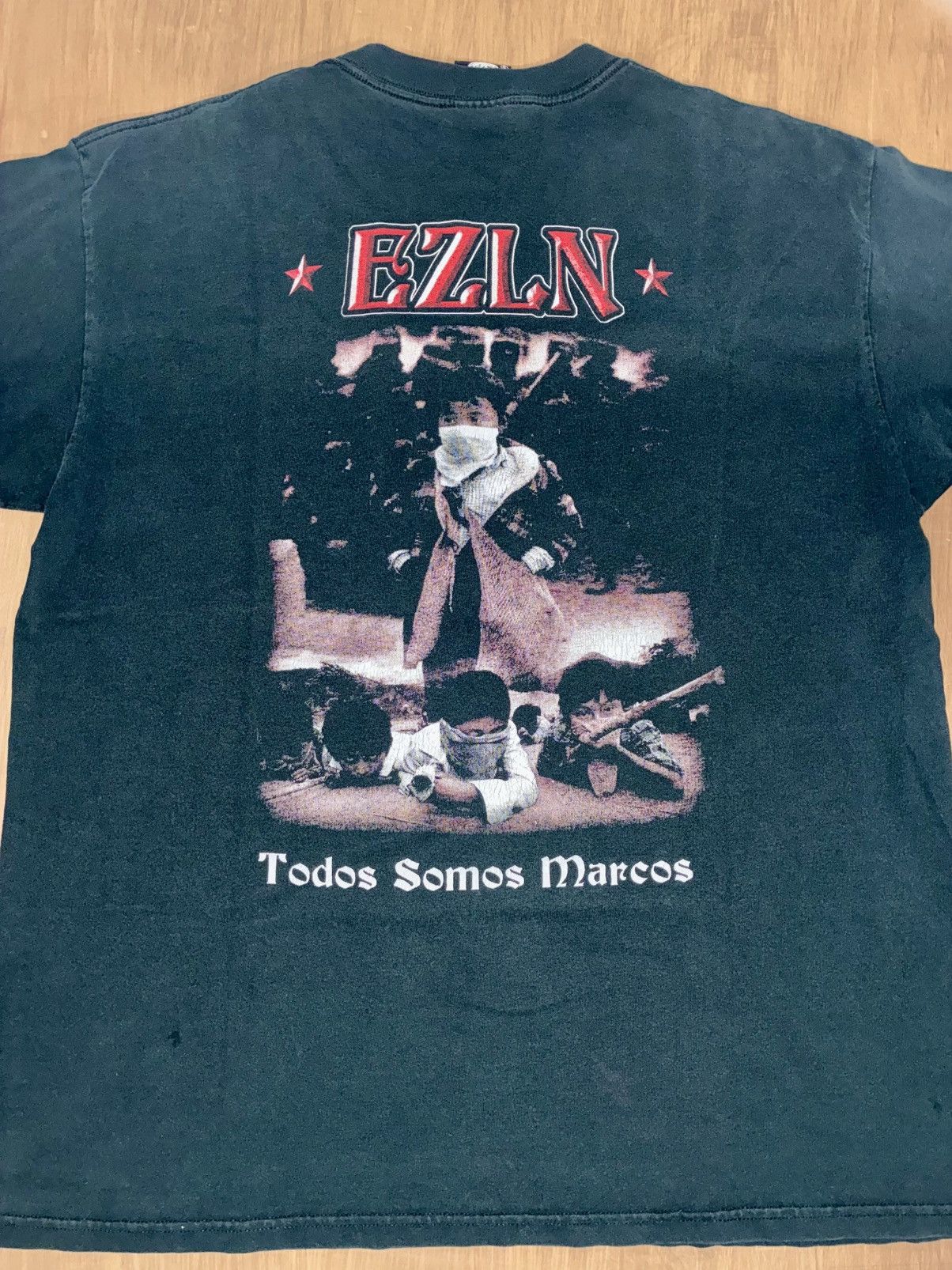 Vintage EZLN 1990’s Rock & Death T-shirt black Size US L / EU 52-54 / 3 - 2 Thumbnail