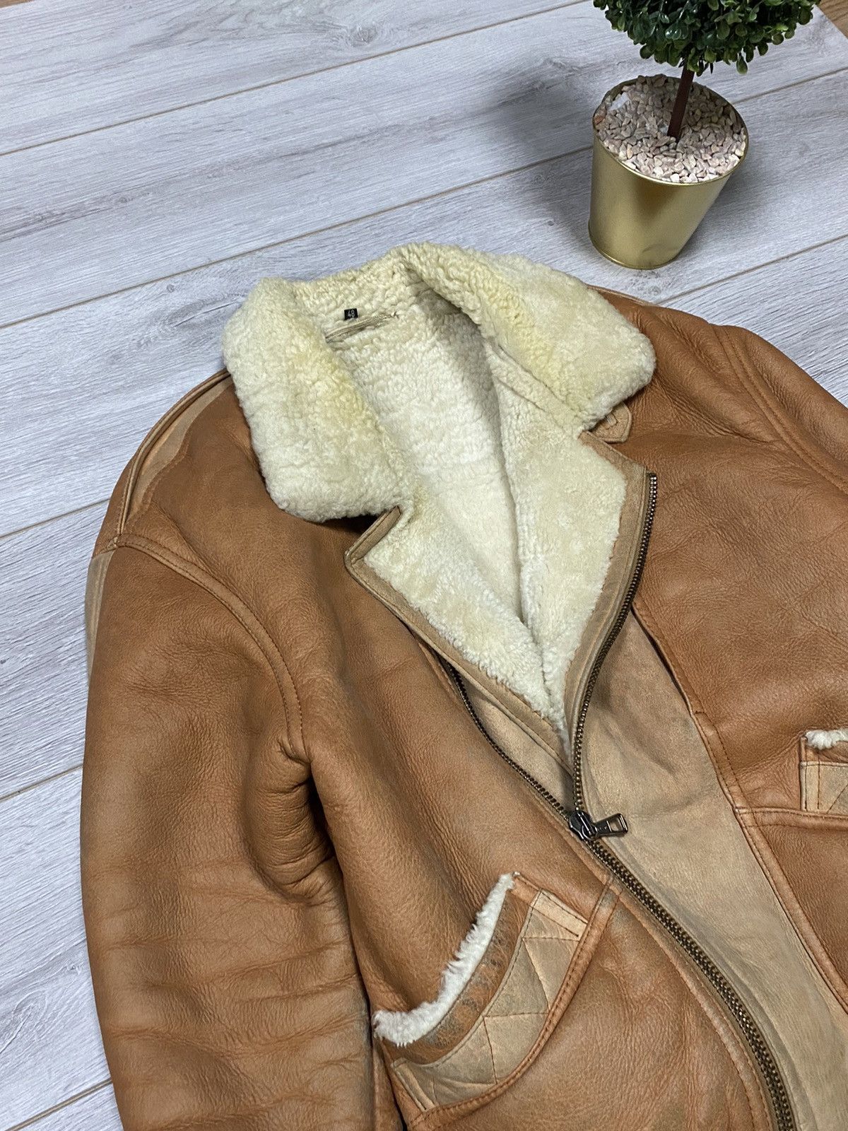 Other SHEEPSKIN COAT LEATHER TYPE B-3 AVIATION JACKET Size US M / EU 48-50 / 2 - 15 Thumbnail