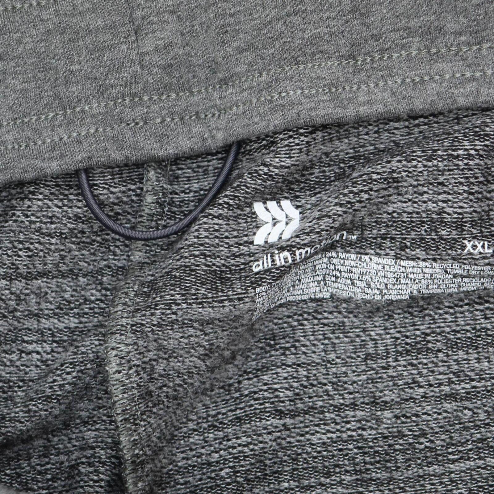 Designer NWT All In Motion Men's Soft Gym Shorts 9" 87226092 Gray 2XL Size US 32 / EU 48 - 4 Thumbnail