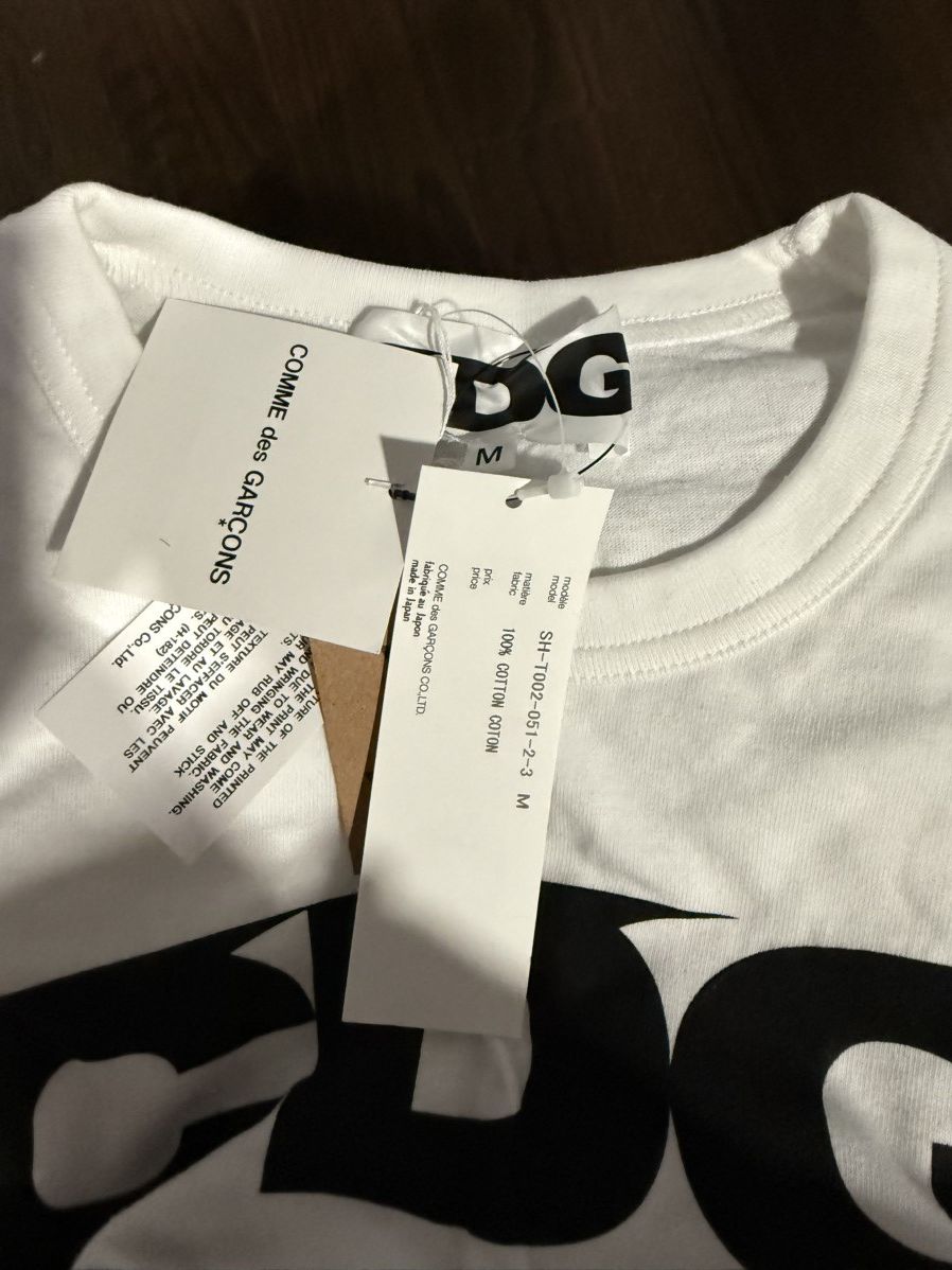 Other Stussy & CDG white t shirt Size US M / EU 48-50 / 2 - 5 Thumbnail