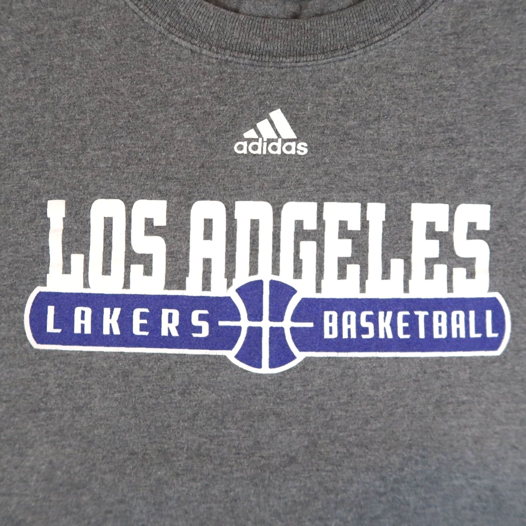 Adidas Adidas Los Angeles Lakers T Shirt Men 2XL Gray Basketball Kobe Graphic Print Crew Neck Shirt Size US XXL / EU 58 / 5 - 3 Thumbnail