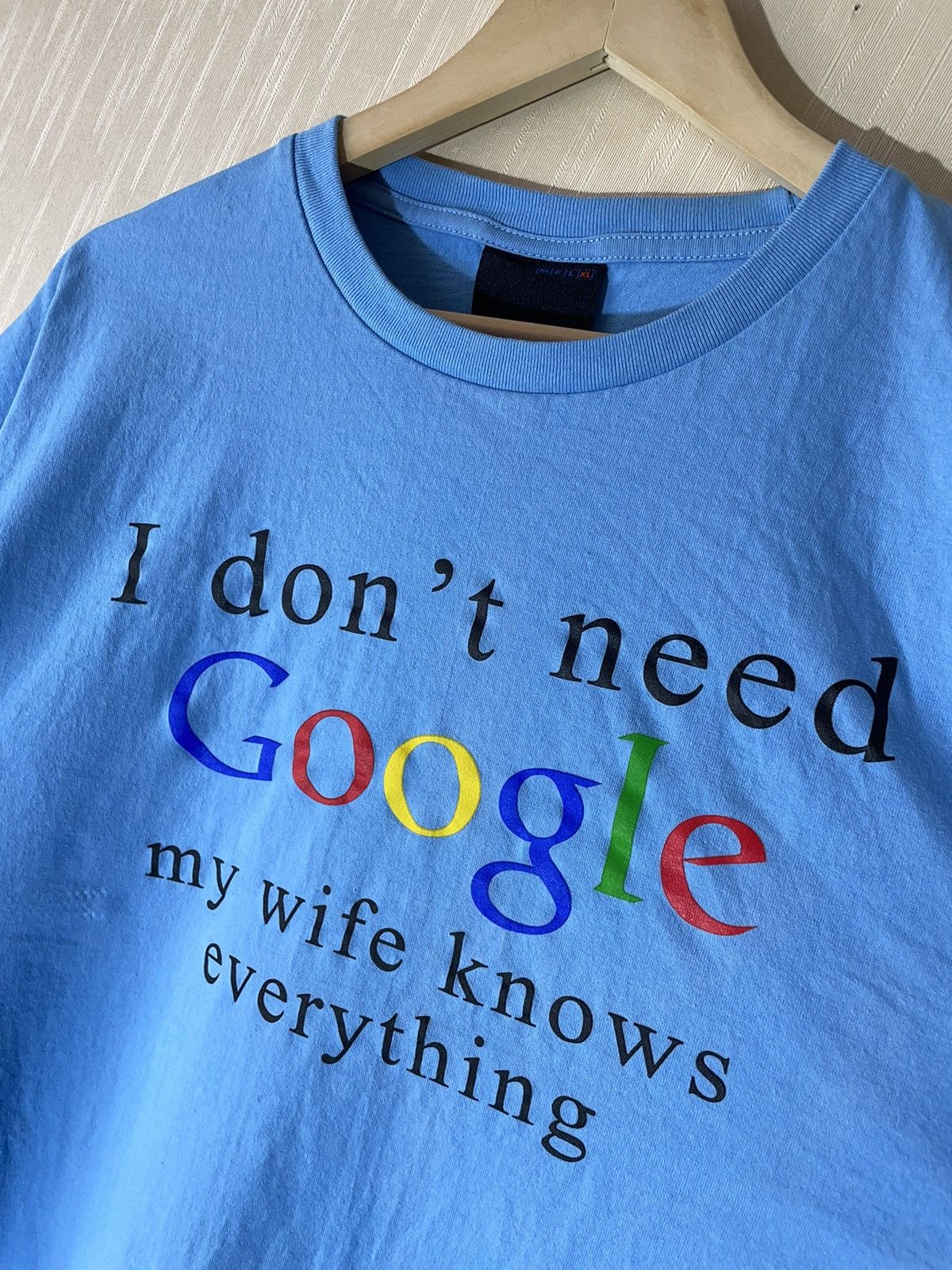 Vintage Google vintage crazy Humor T shirt streetwear Size US XL / EU 56 / 4 - 5 Thumbnail