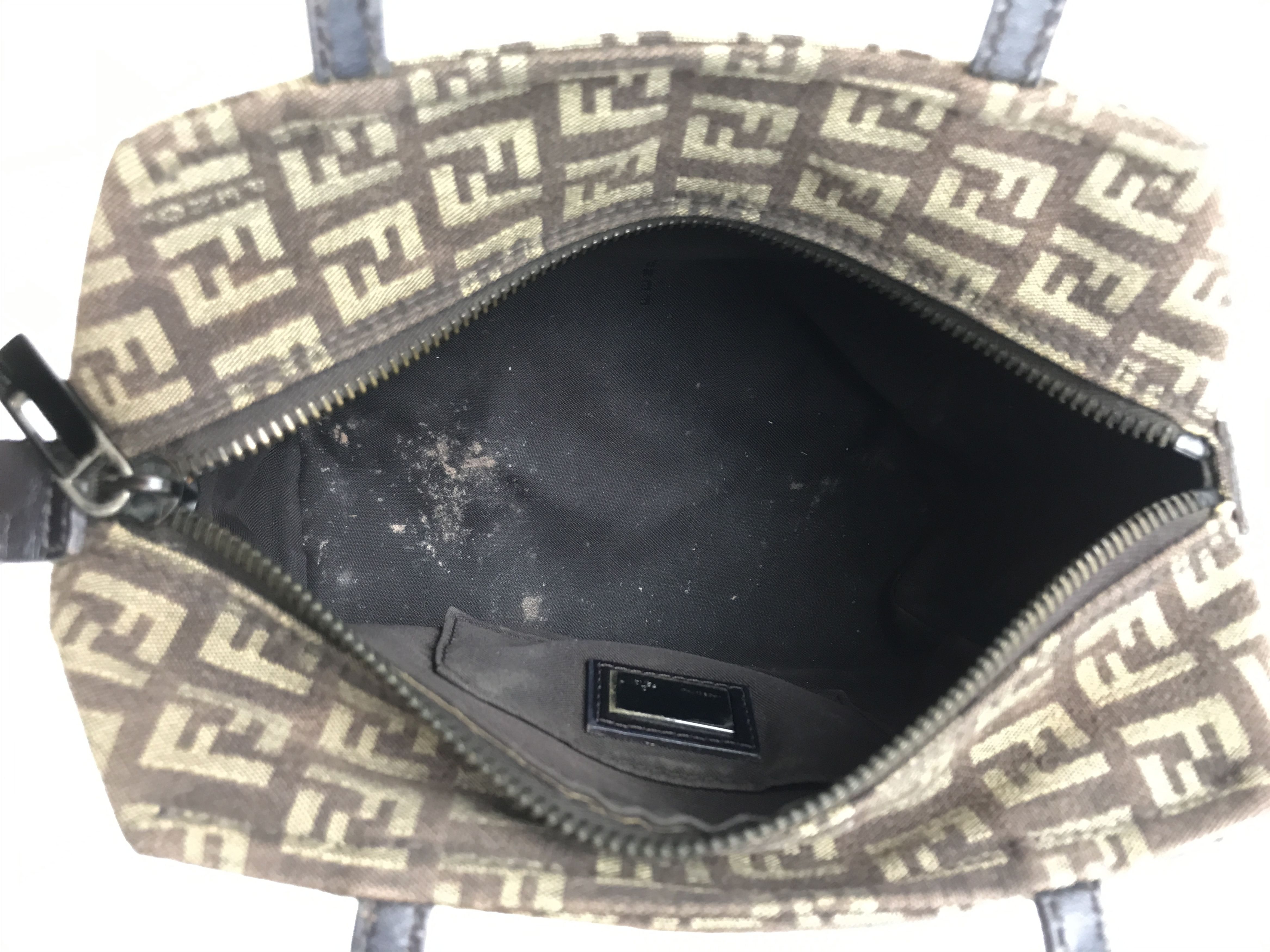 Fendi Vintage Fendi Monogram Zucchino Mini Tote Bag Purse Size ONE SIZE - 11 Thumbnail