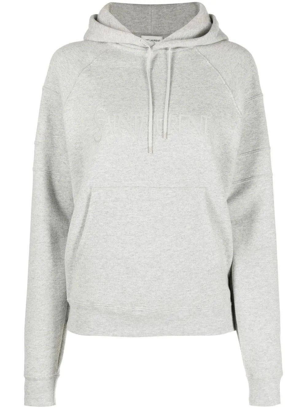 Saint Laurent Paris o1y0126 Hoodie in Light Gray Size XS / US 0-2 / IT 36-38 - 1 Thumbnail