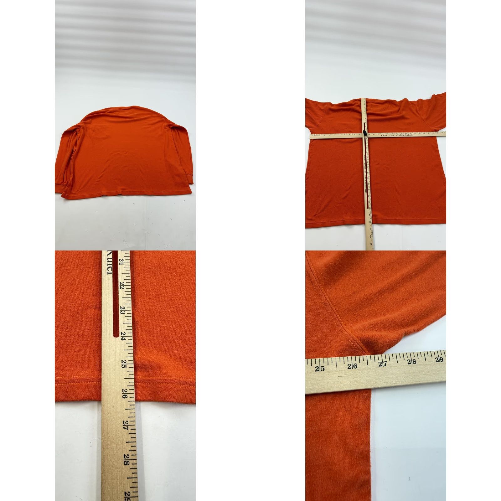 Vintage Tyndale Mens 2XL Orange Long Sleeve Crew Neck Pocket Workwear Shirt Size US XXL / EU 58 / 5 - 8 Thumbnail
