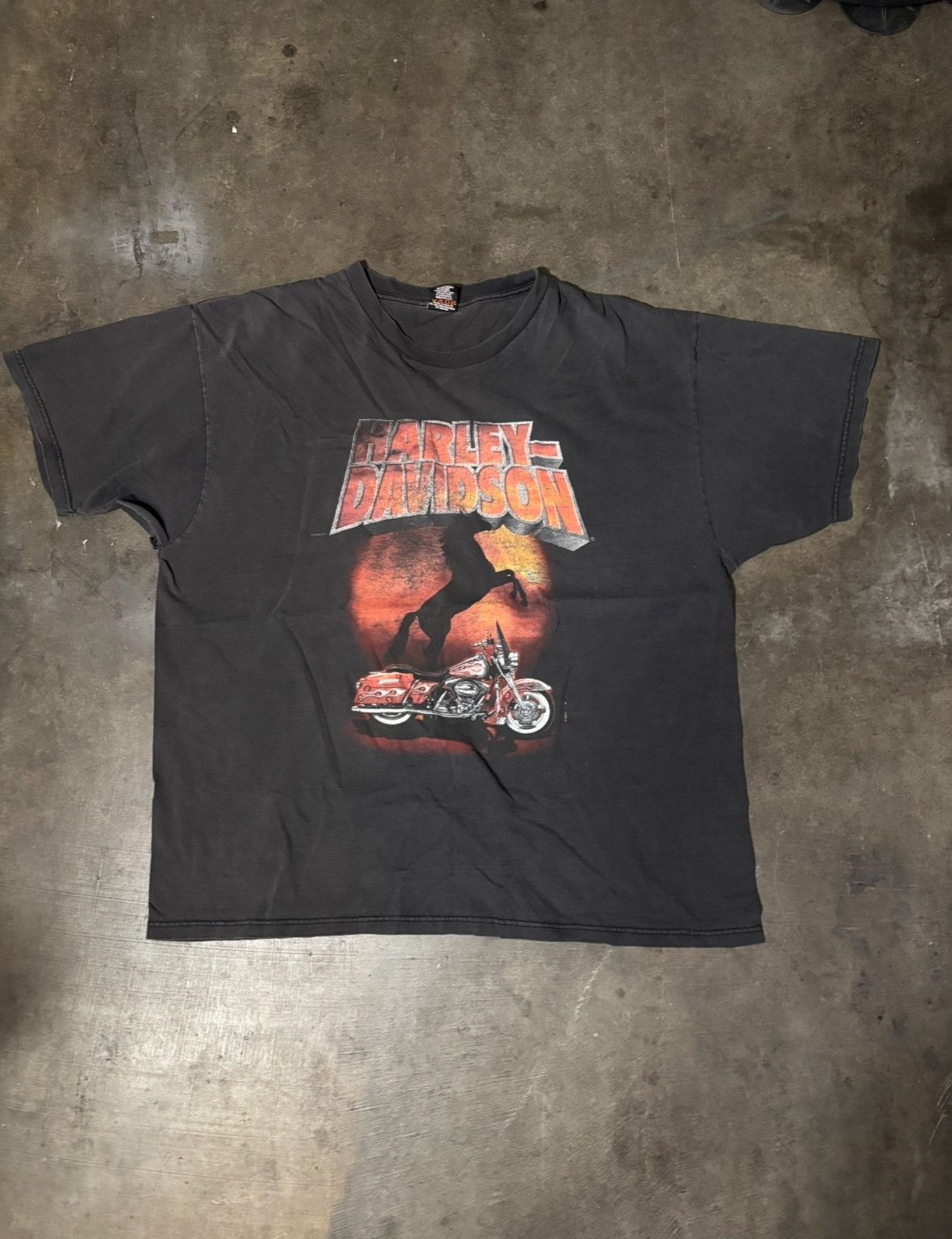 Harley Davidson Vintage Rare Harley Davidson Tshirt Size US XXL / EU 58 / 5 - 1 Thumbnail