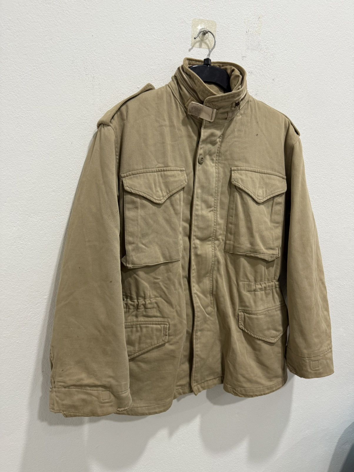 Alpha Industries VINTAGE M65 Field Jacket, Alpha Industries Tan Khaki Rare Size US S / EU 44-46 / 1 - 2 Thumbnail