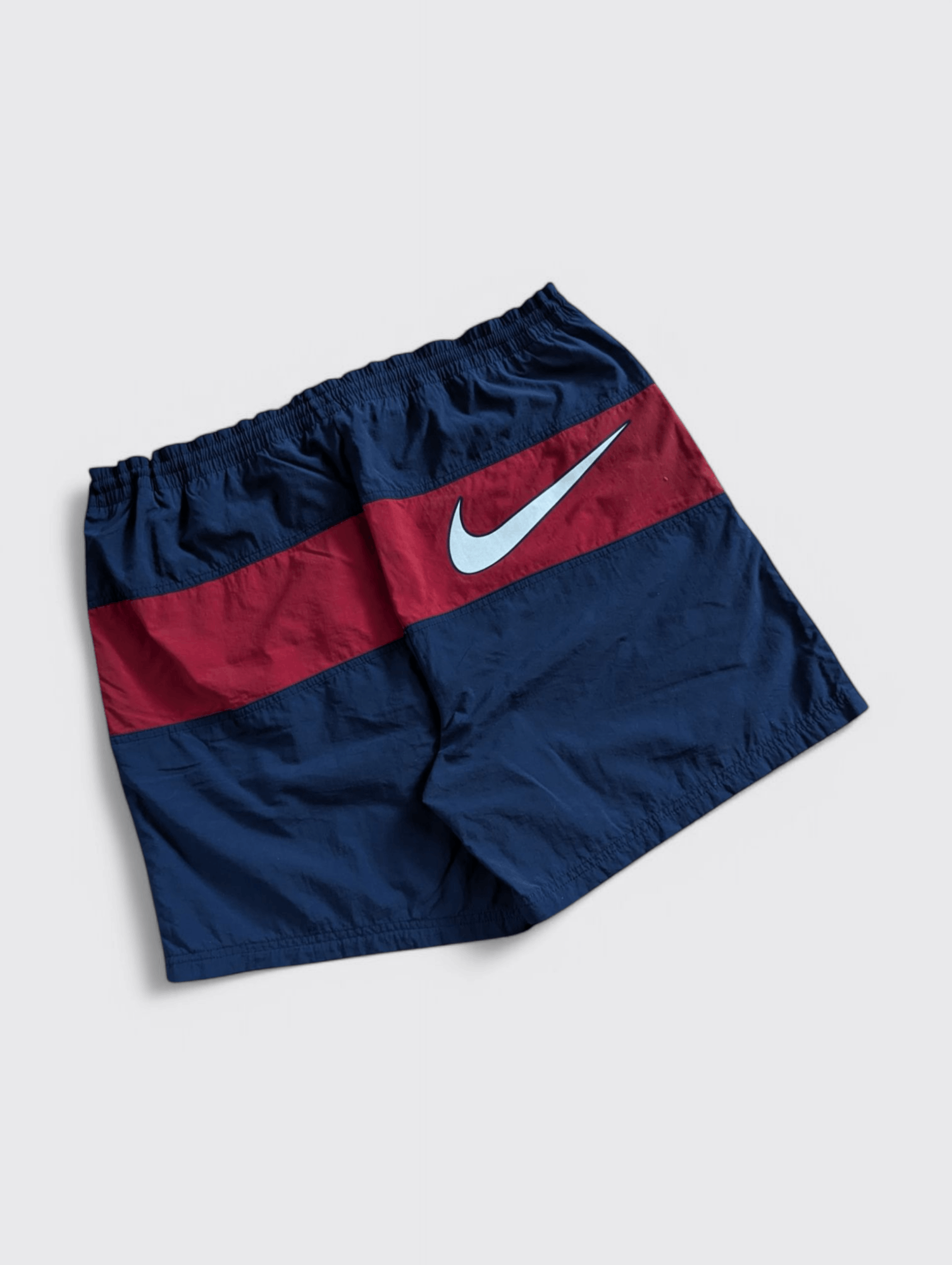 Nike Nike Vintage Nylon Big Swoosh Shorts L Size US 33 - 2 Thumbnail