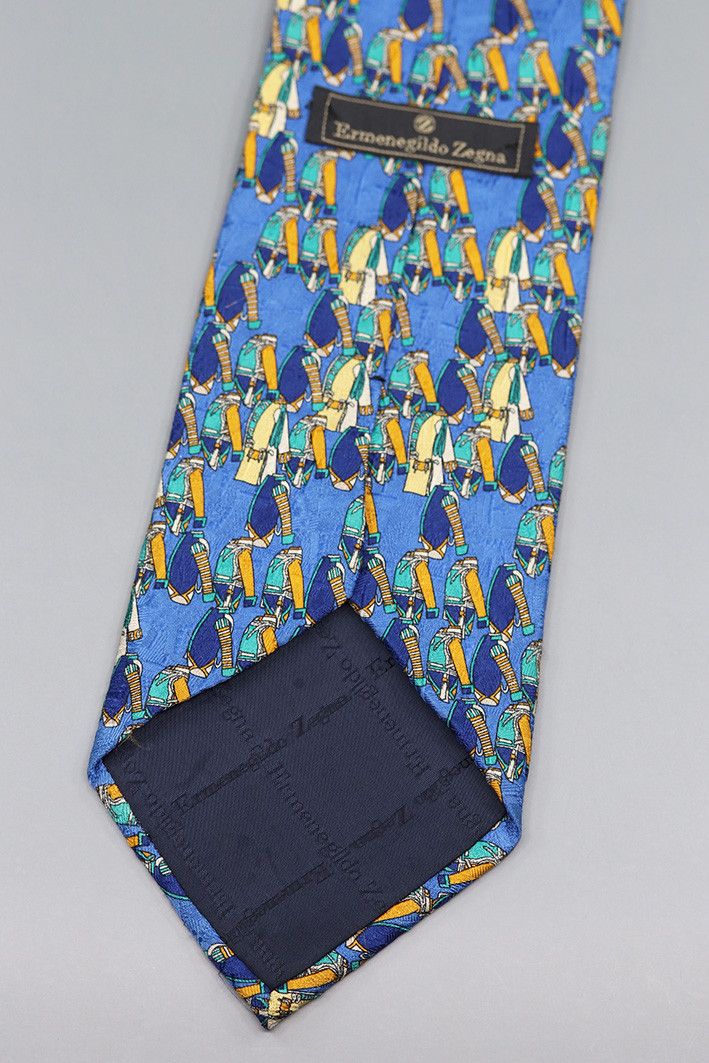 Ermenegildo Zegna Vintage Ermenegildo Zegna Abstract Print Tie Size ONE SIZE - 2 Thumbnail