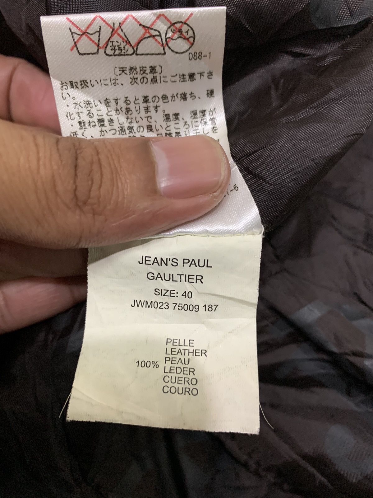 Jean Paul Gaultier 🔥J.P.G LEATHER JACKETS DARK BROWN Size M / US 6-8 / IT 42-44 - 13 Thumbnail