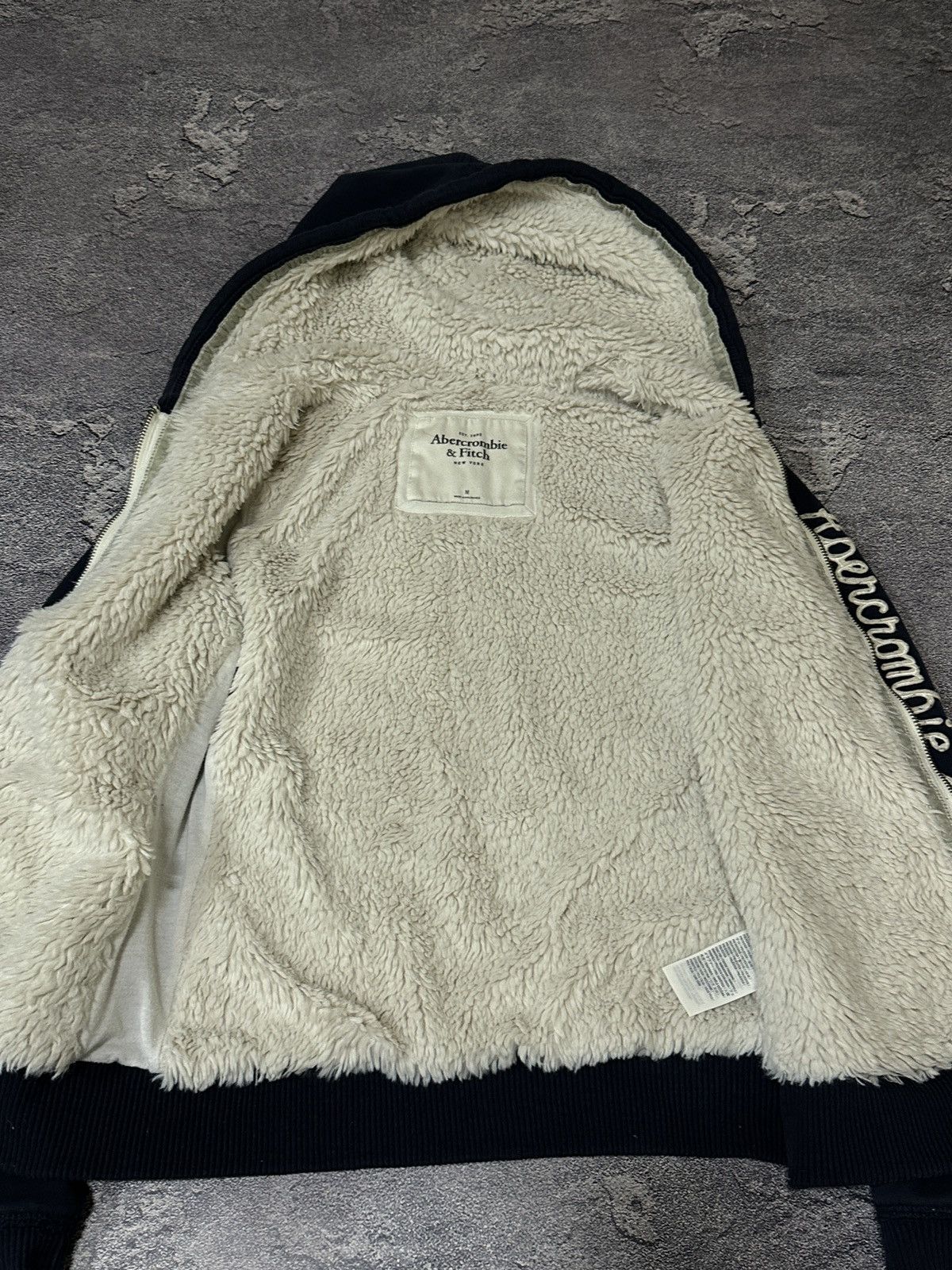 Abercrombie & Fitch If Six Was Nine Style Faux Fur Zip Hoodie Y2K Abercrombie Size US M / EU 48-50 / 2 - 6 Thumbnail