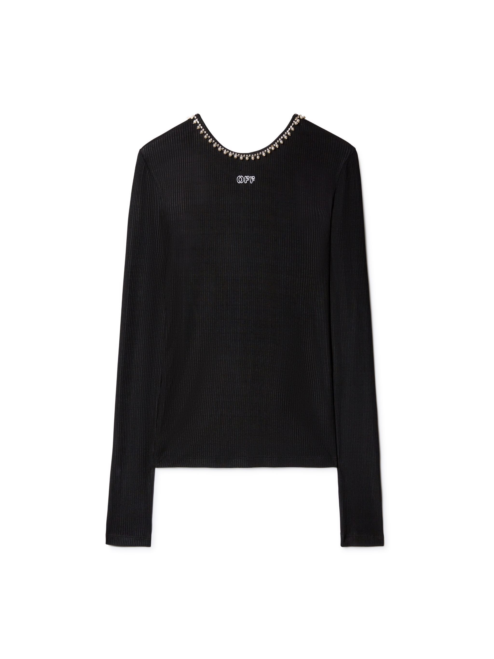 Off-White o1y1225 Crewneck T-Shirt in Black Size XS / US 0-2 / IT 36-38 - 1 Thumbnail