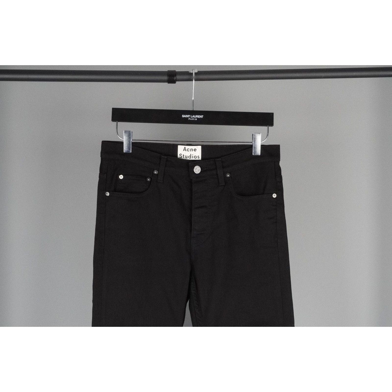 Acne Studios Town Stay Cash Black Denim top Jeans