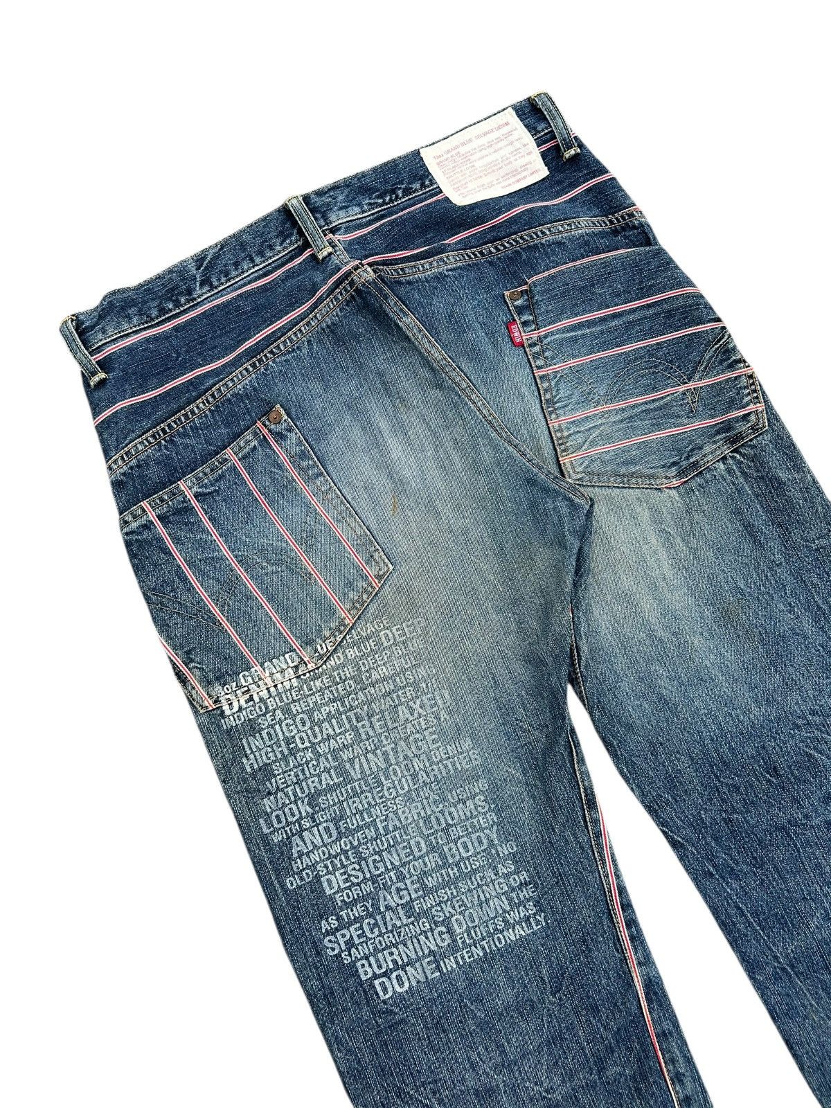 Kapital Vintage Edwin 505 Selvedge Japanese Distressed Denim jeans Size US 34 / EU 50 - 5 Thumbnail