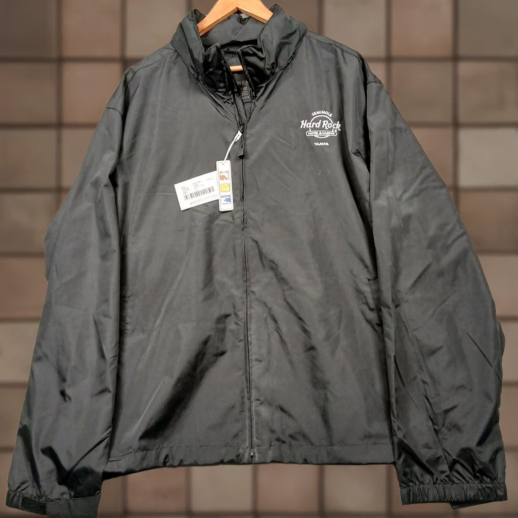 Vintage North End Jacket Windbreaker Mens 2XL Black Logo Full Zip Lightweight Casual Travel Outdoors Size US XXL / EU 58 / 5 - 1 Thumbnail