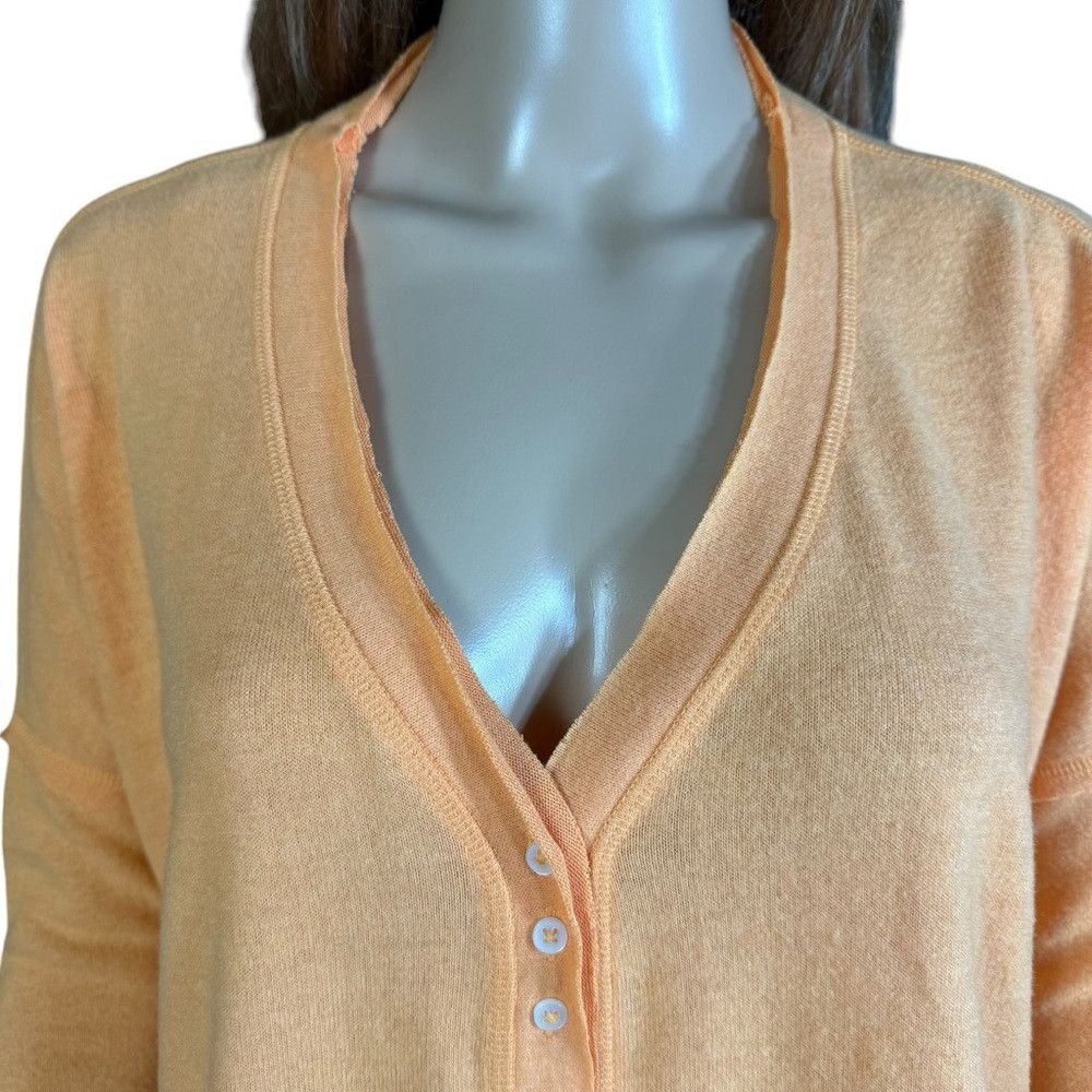 Urban Outfitters New Out From Under Bounce Plush Chloe Button-Up Orange Card Size XS / US 0-2 / IT 36-38 - 3 Thumbnail