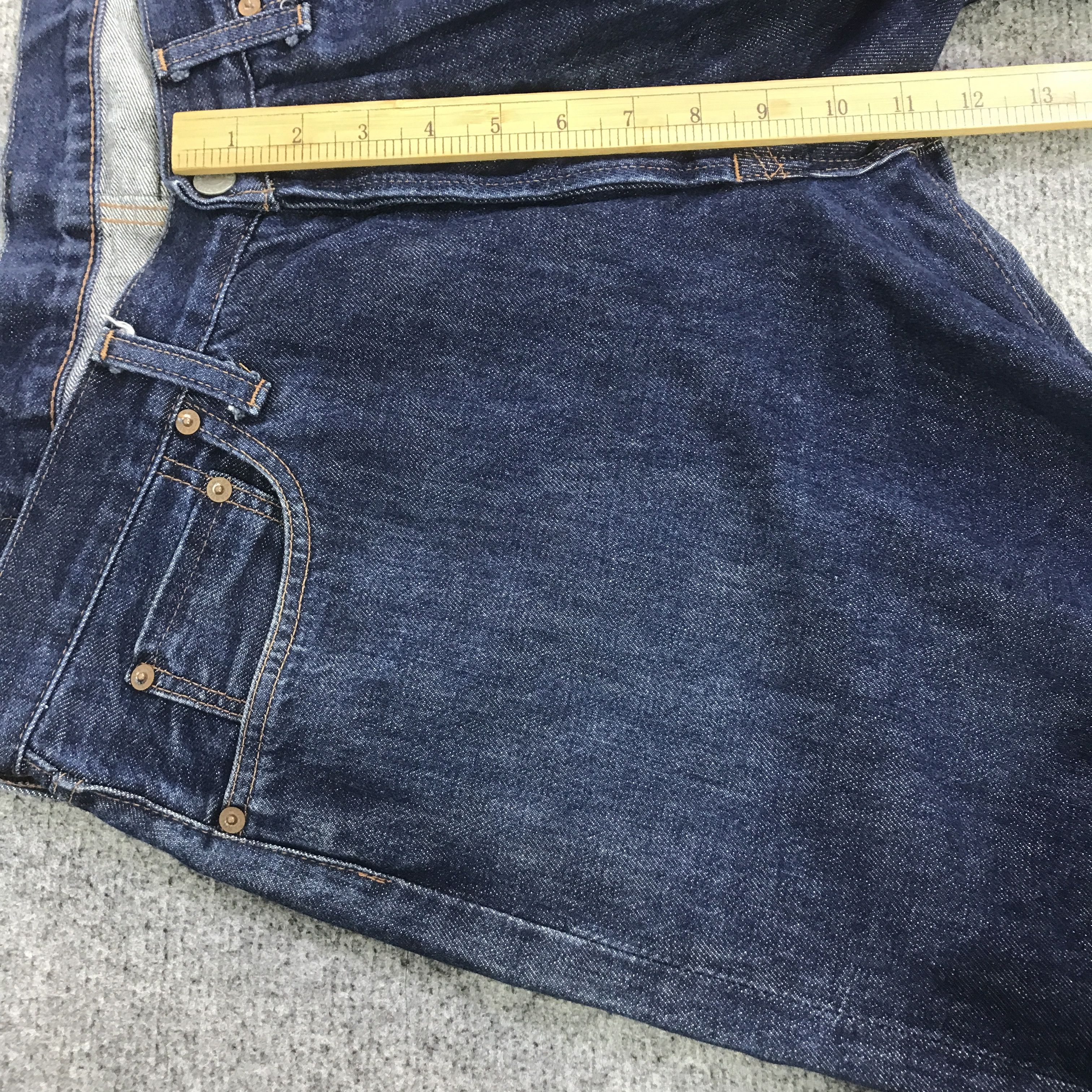 Studio D'Artisan STUDIO D'ARTISAN BLUE DENIM RED LINE DENIM PANTS K130B4 Size US 33 - 8 Thumbnail