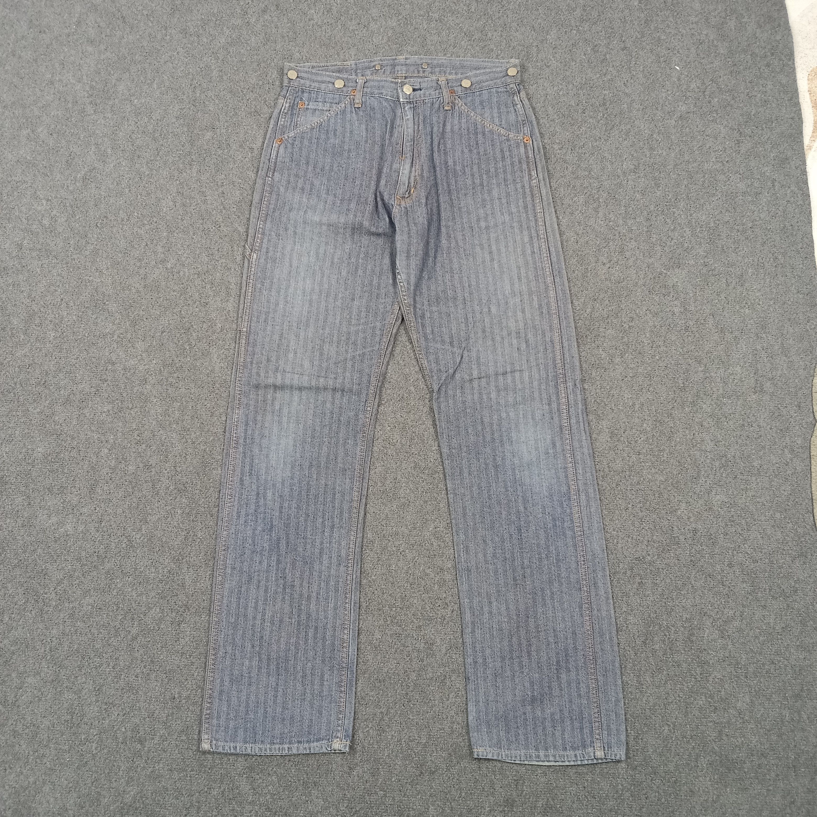 Hysteric Glamour Hysteric Glamour Kinky Japanese Denim Stripes Jeans C280N31 Size US 32 / EU 48 - 5 Thumbnail