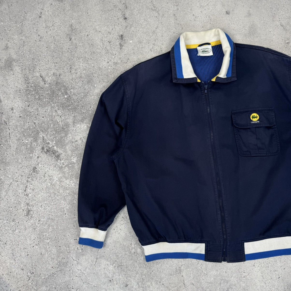 Lacoste × Vintage Vintage Lacoste Izod 90s Tennis Bomber Jacket Size US L / EU 52-54 / 3 - 4 Thumbnail