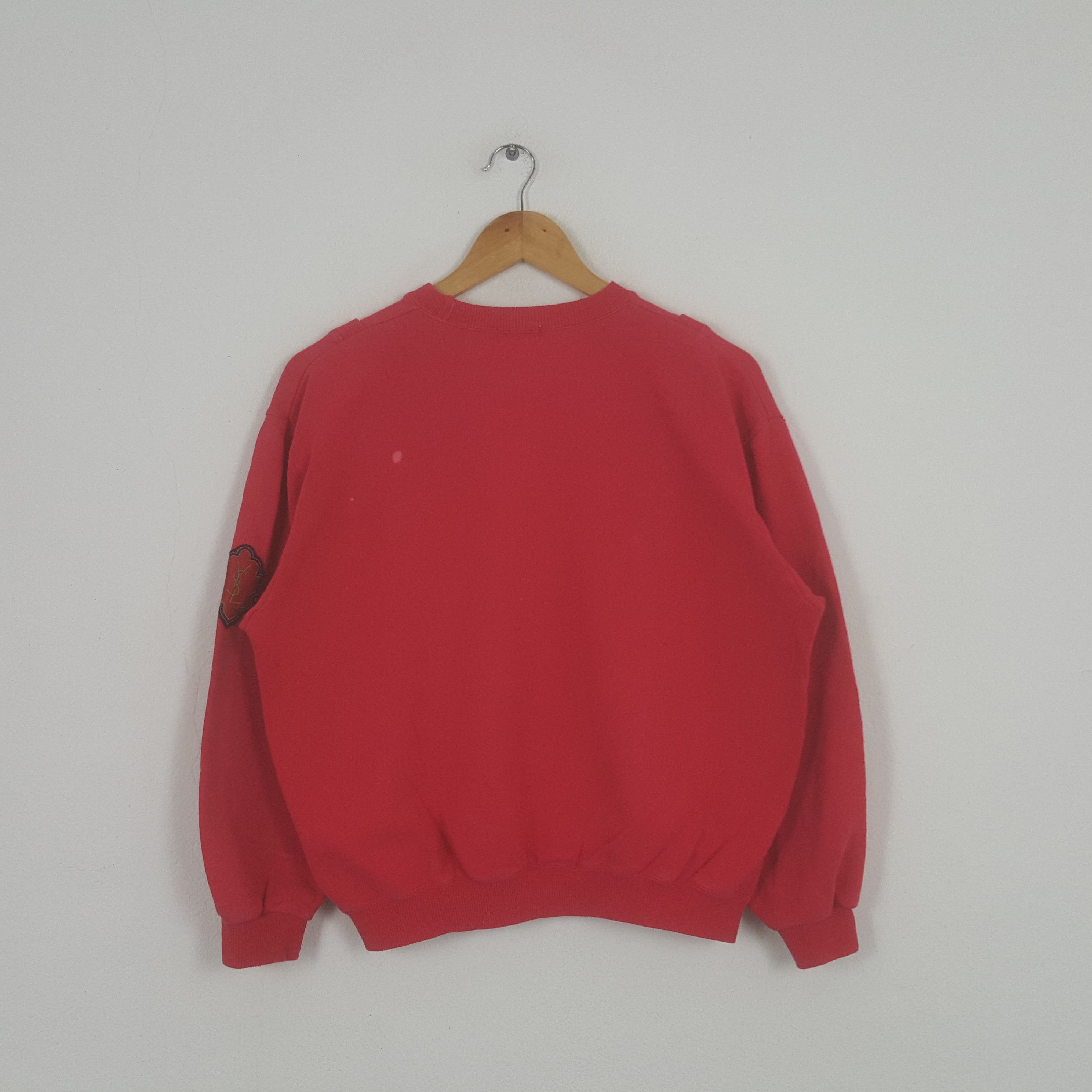 Vintage × Yves Saint Laurent Vintage Yves Saint Lauren Italian Brand Sweatshirt Size US L / EU 52-54 / 3 - 3 Thumbnail