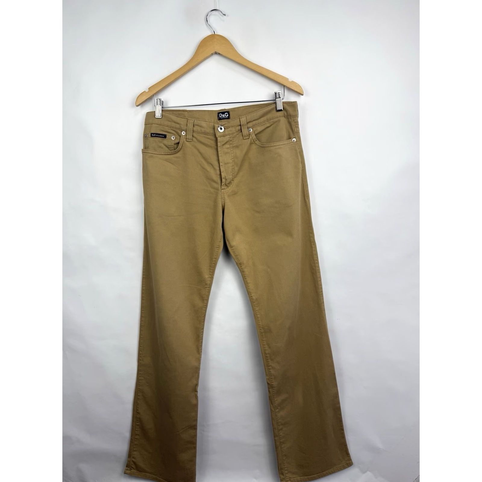 Dolce & Gabbana VINTAGE 90s Dolce&Gabbana Brown Pants Men's Regular 34 Inseam 33.46 in Brown 90s Mens Pants Classic Made in Italy Size US 34 / EU 50 - 7 Thumbnail