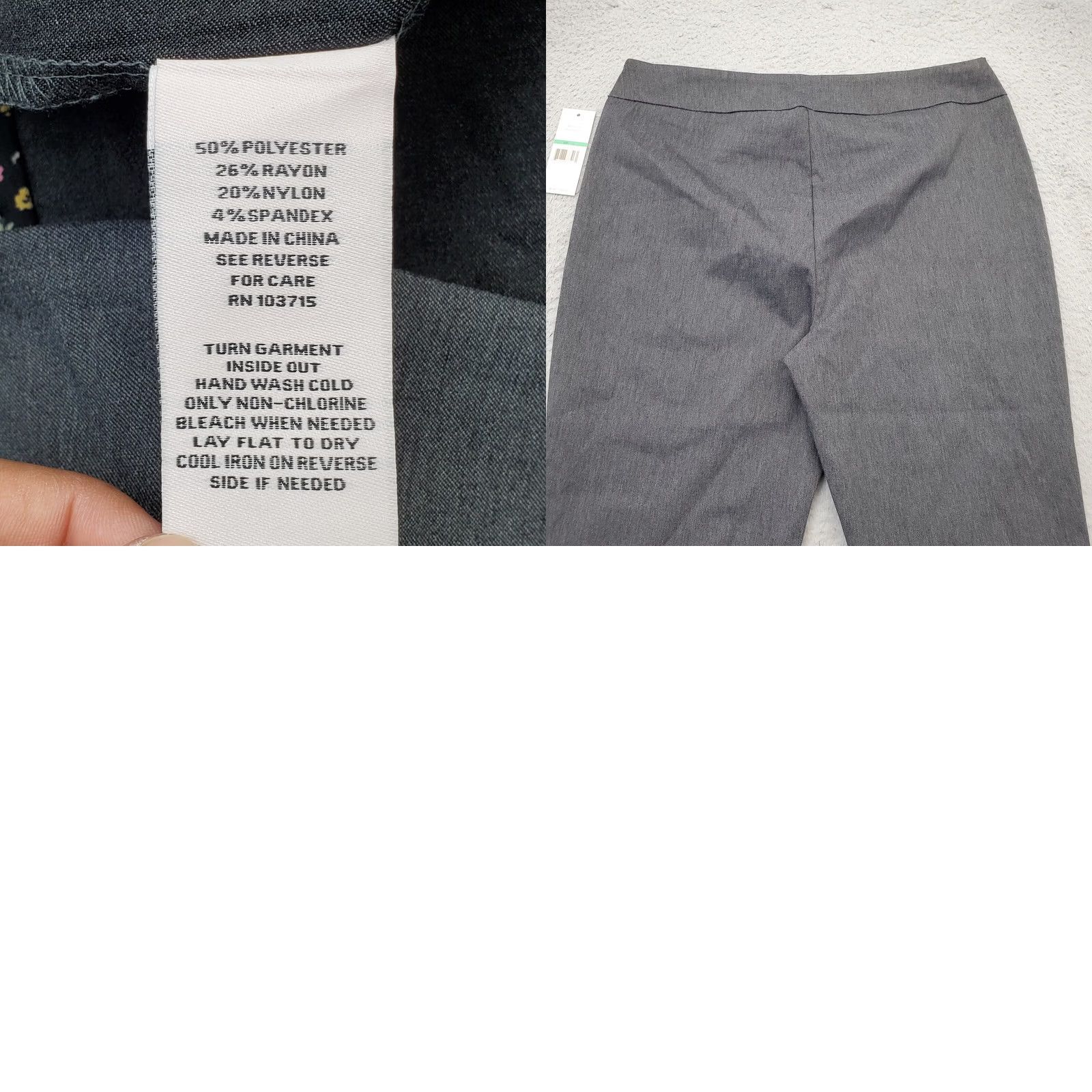 Nanette Lepore Nanette Lepore Pants Womens L Gray Solid Stretch Flared Leg Pull On Size 36" / US 14 / IT 50 - 8 Thumbnail