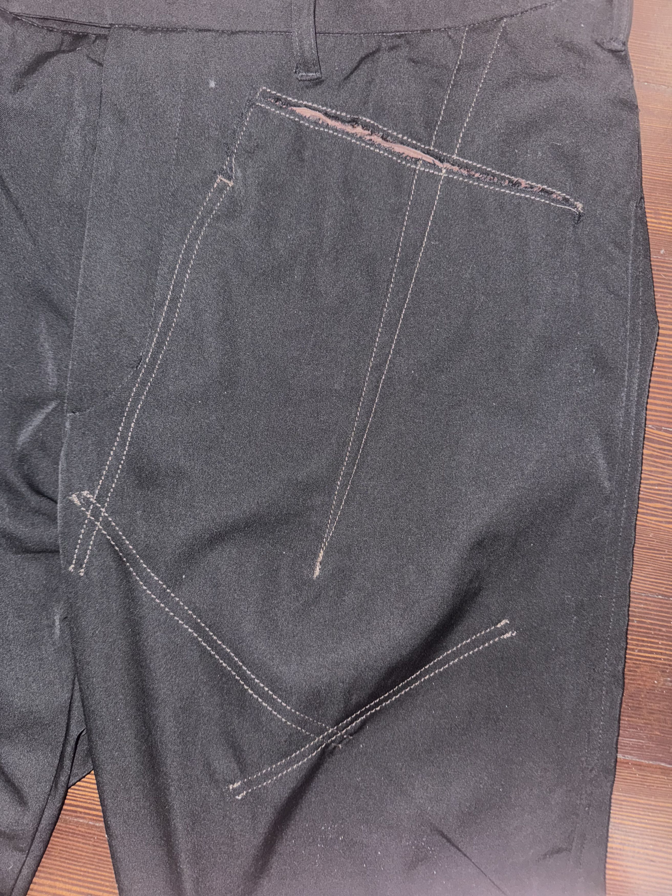 Deconstructed Suit Pants
