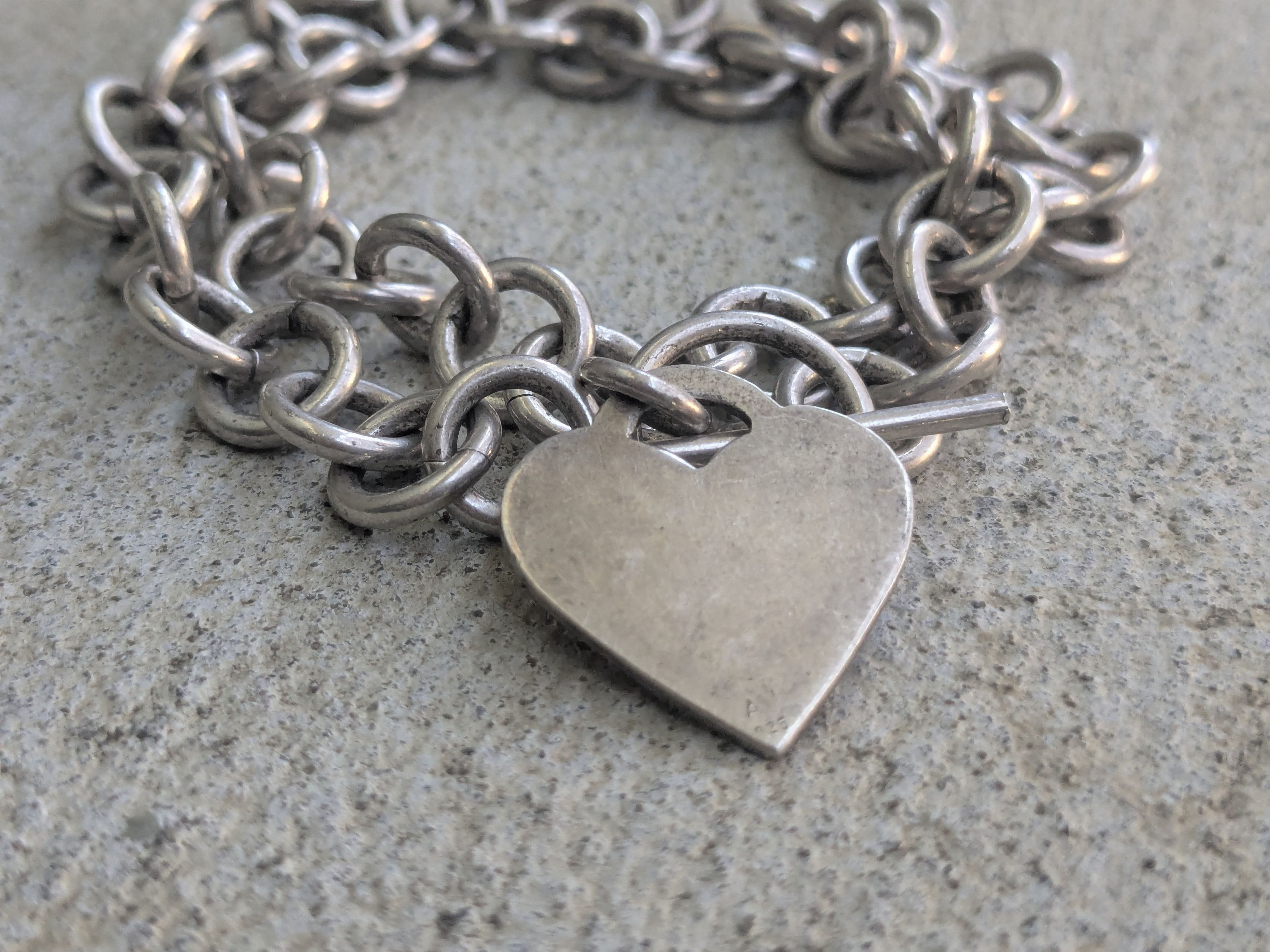 Jewelry Vintage Sterling Silver Choker Necklace Heart Round 16" Size ONE SIZE - 9 Thumbnail