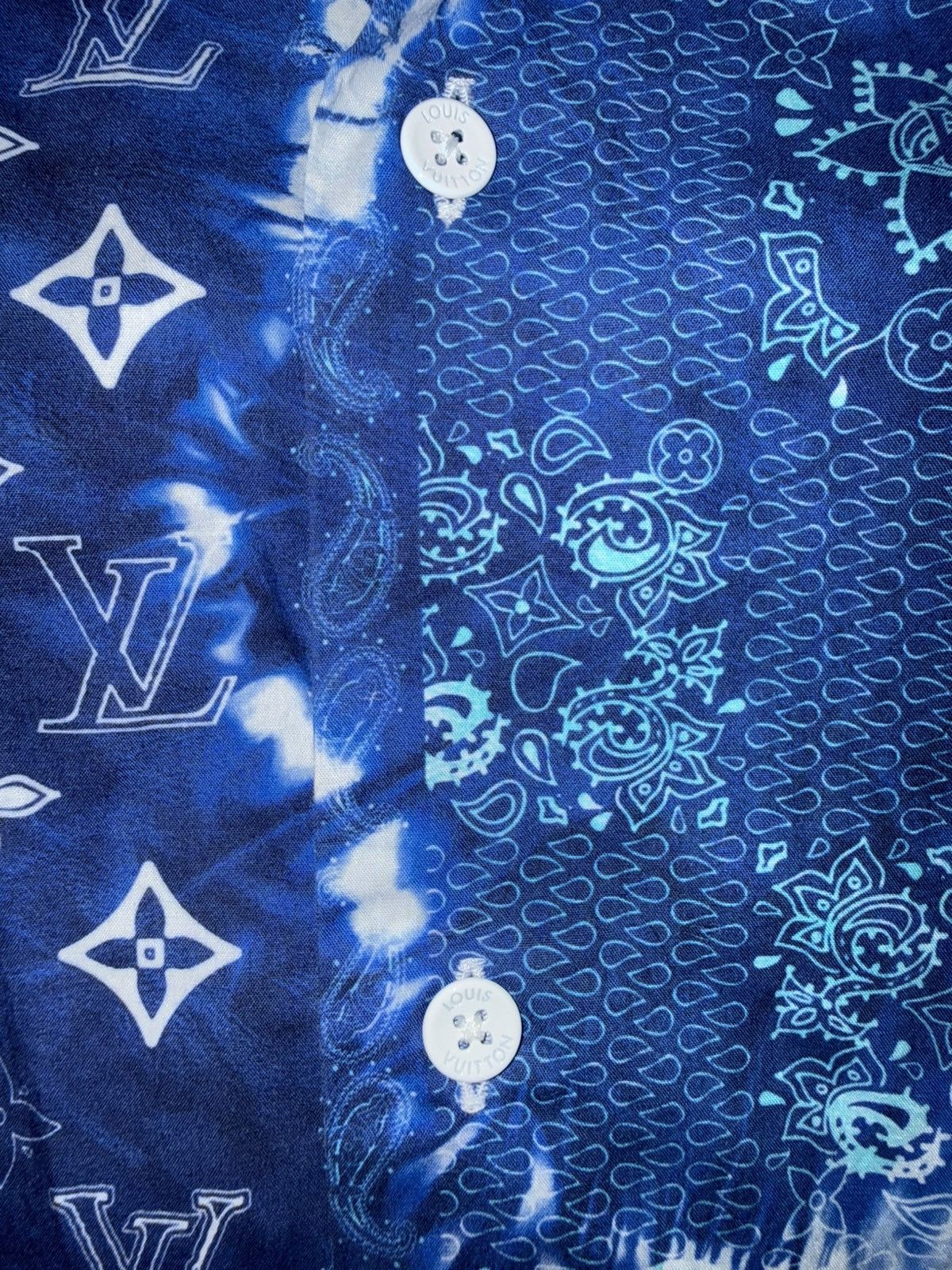Louis Vuitton LV blue bandana shirt Size US L / EU 52-54 / 3 - 5 Thumbnail