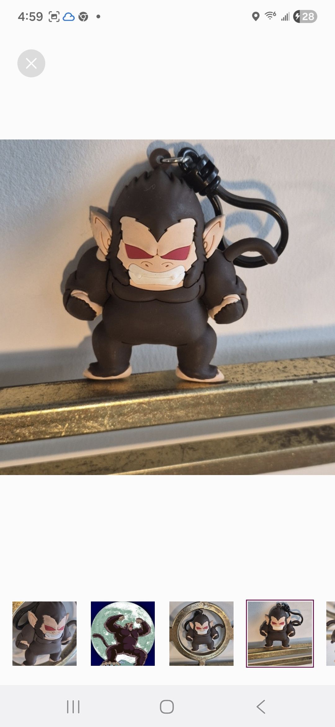 Other Dragon Ball Z Great Ape Gohan 3D Figural Bag Clip Monogram Size ONE SIZE - 3 Thumbnail