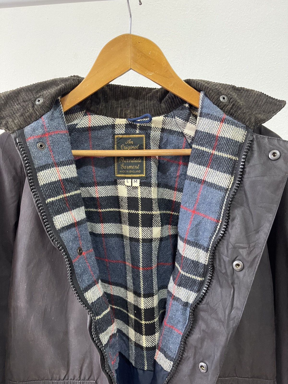 Barbour × Vintage 80s An Original British Thorndale Garment Waxed Jacket Size US M / EU 48-50 / 2 - 12 Thumbnail