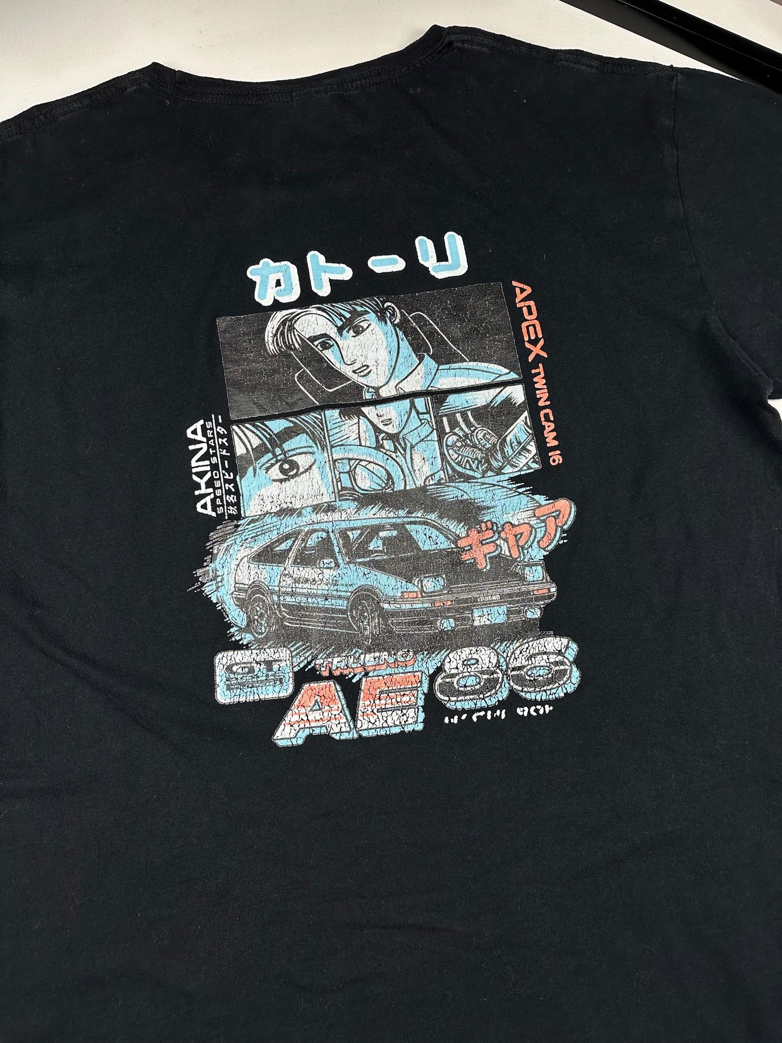 Anime Initial D manga series promo t shirt vintage Japan drift Size US XXL / EU 58 / 5 - 4 Thumbnail