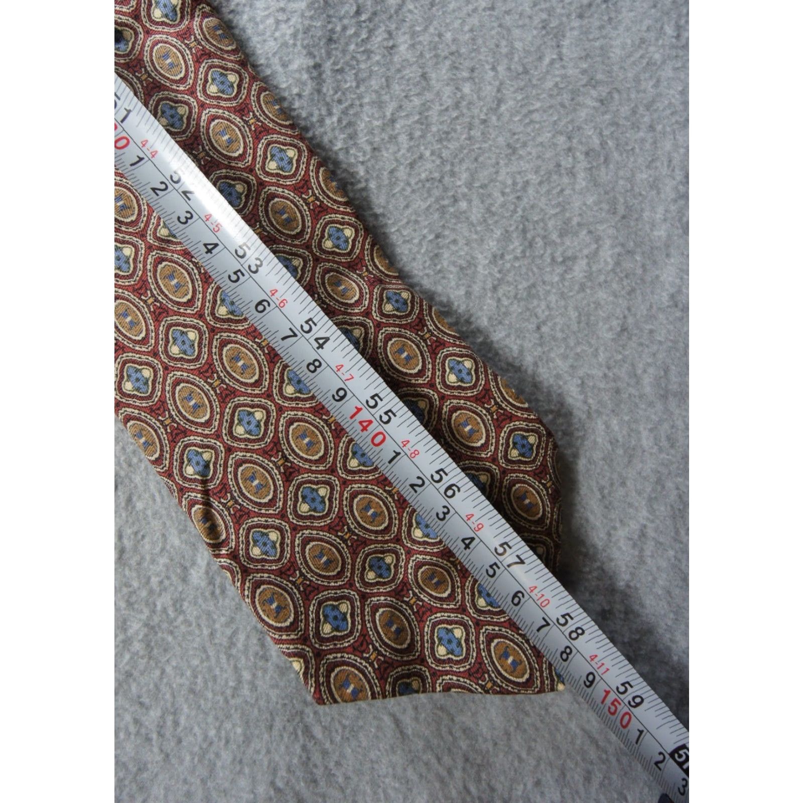 Brooks Brothers VINTAGE Brooks Brothers Tie Red Makers Silk Cotton NEW OLDSTOCK Work Business Tie Mens Size ONE SIZE - 4 Thumbnail