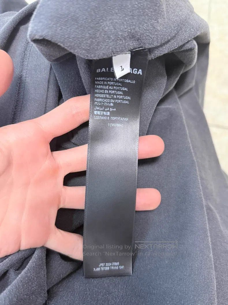 Balenciaga Balenciaga Round neck plain knit short-sleeve T-shirt Size US S / EU 44-46 / 1 - 5 Thumbnail