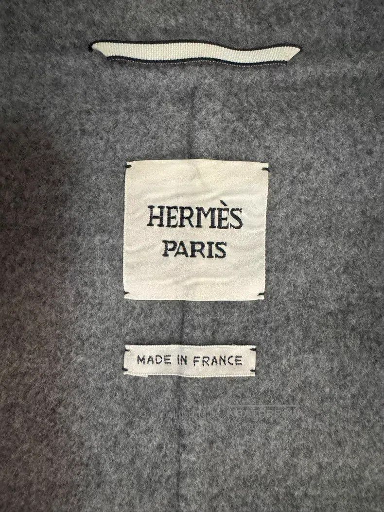Hermes Hermes Gray Lapel Cashmere Coat Size M / US 6-8 / IT 42-44 - 2 Thumbnail