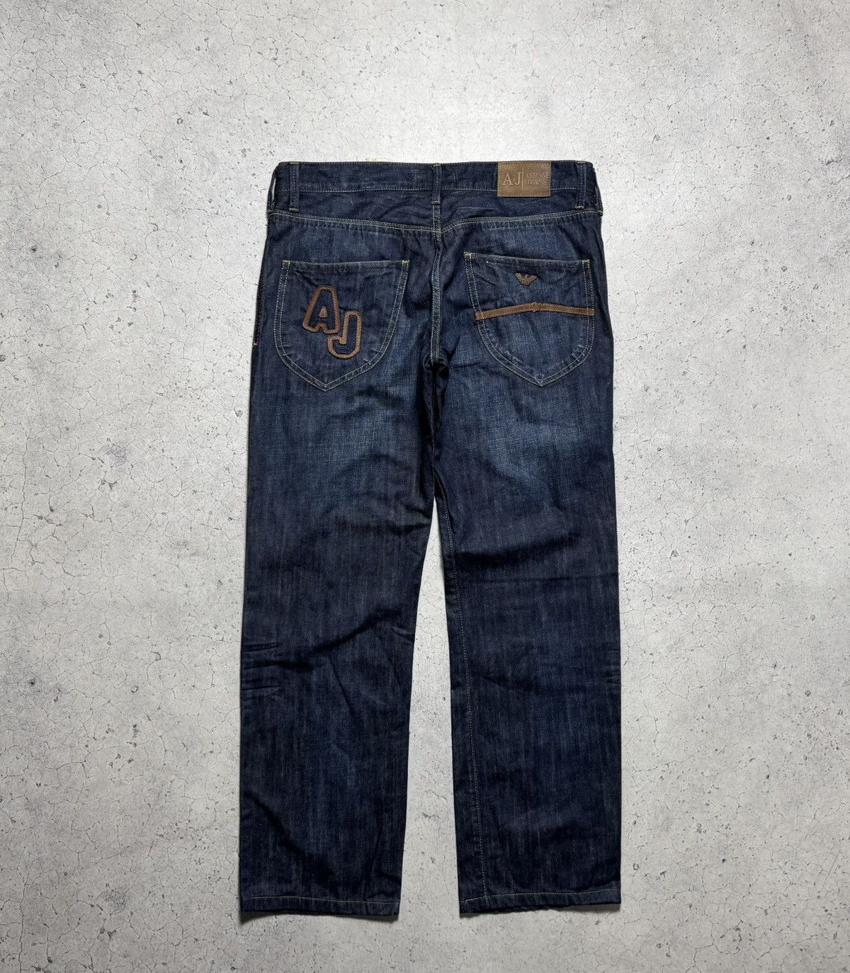 Armani Armani Jeans Baggy Big Logo Denim Luxury Vintage Size 34 Size US 34 / EU 50 - 1 Thumbnail