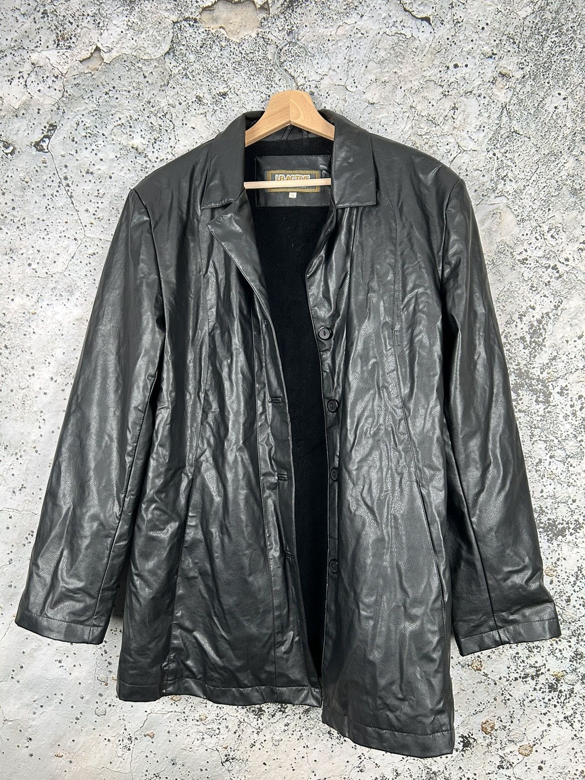 Other Vintage Genuine Leather Jacket 90s Parka Avantgarde Grunge Size US M / EU 48-50 / 2 - 1 Thumbnail