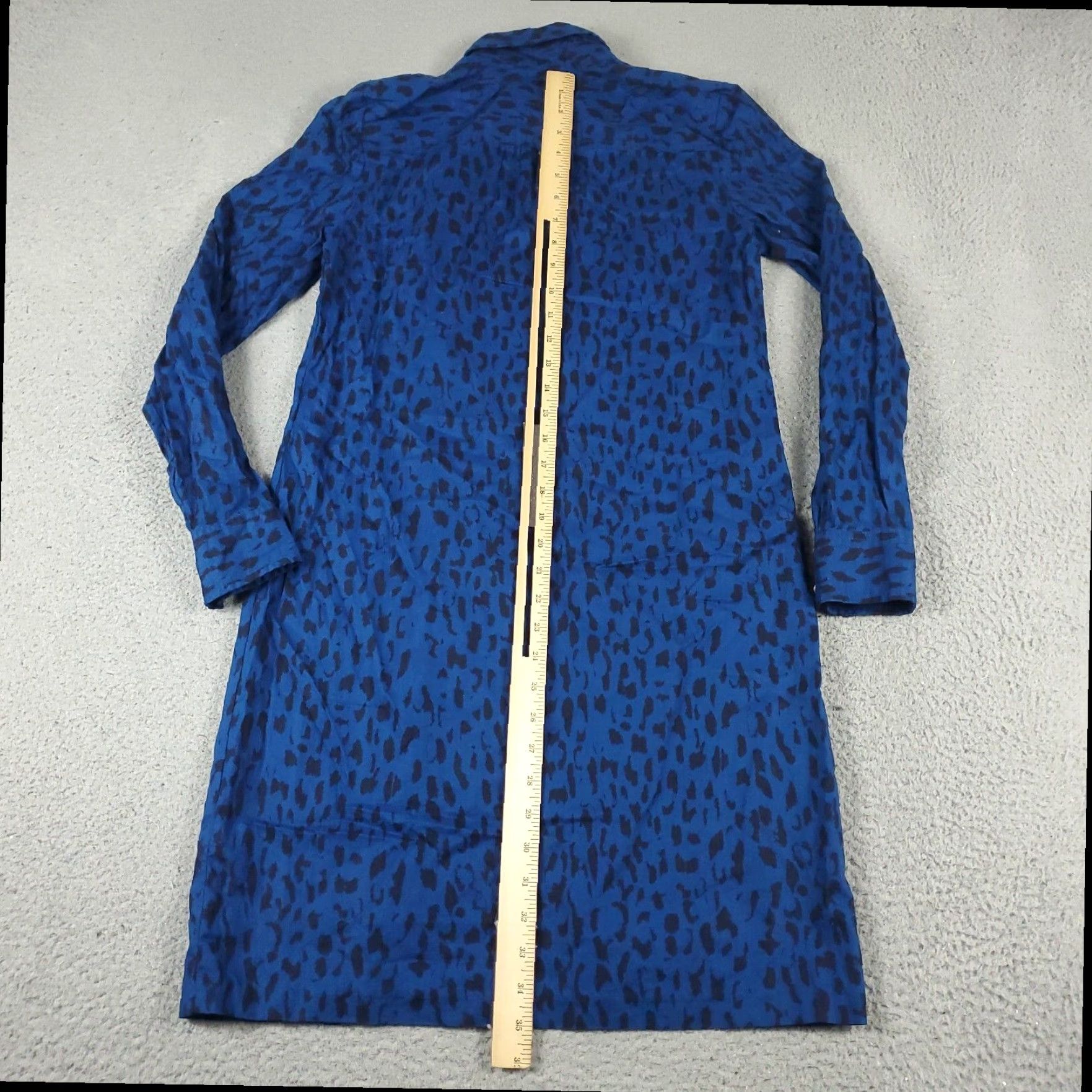 Tommy Hilfiger Tommy Hilfiger Blue Shirt Dress Womens XS Cotton Short Sleeve Button Front Size XS / US 0-2 / IT 36-38 - 5 Thumbnail