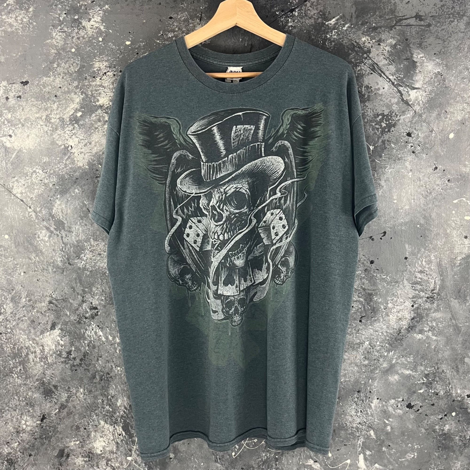 Vintage Vintage Y2K Skulls grunge shirt Size US XL / EU 56 / 4 - 1 Thumbnail