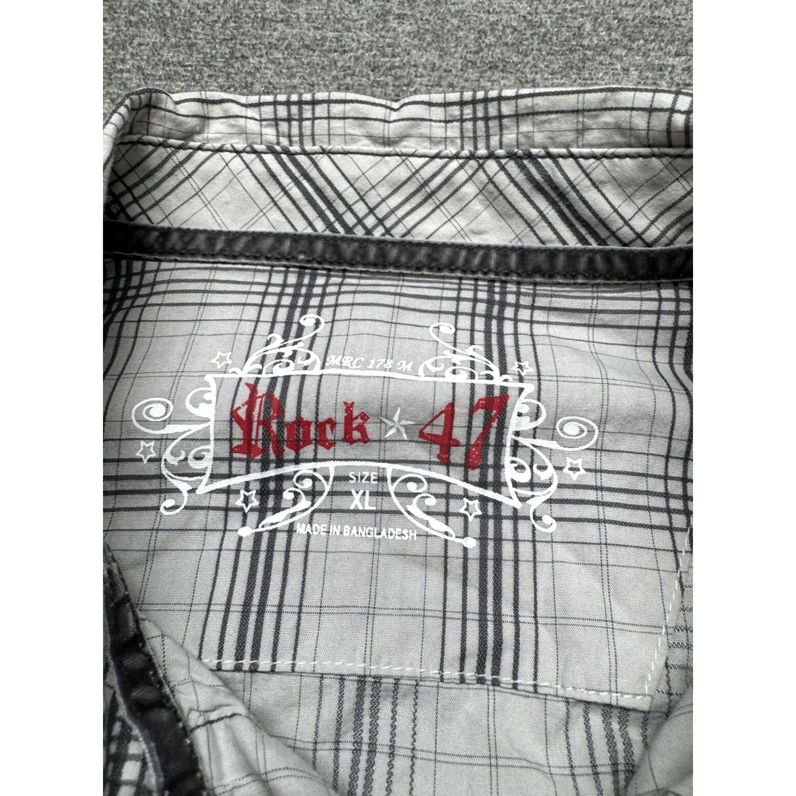 Wrangler VINTAGE Wrangler Rock 47 Western Pearl Snap Shirt Womens XL Embroidered Rhinestones Size XL / US 12-14 / IT 48-50 - 7 Thumbnail