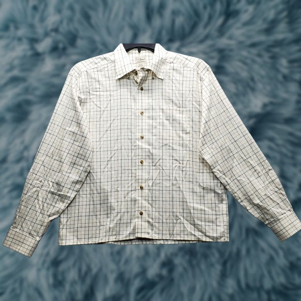 Vintage L.L. Bean Button Down Shirt Mens Medium Multi Plaid Wrinkle Resistant Collared Size US M / EU 48-50 / 2 - 1 Thumbnail