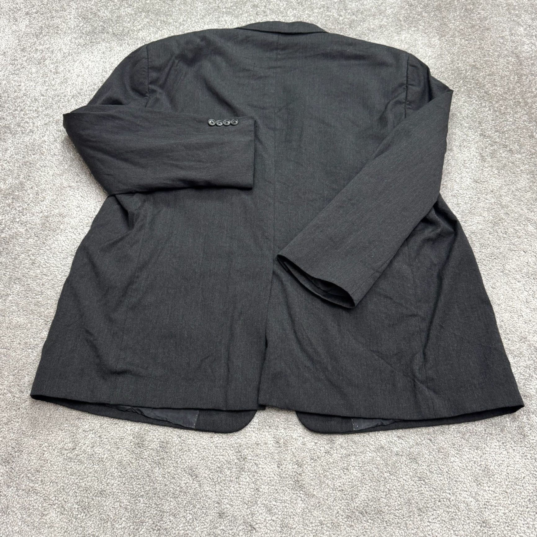 Hart Schaffner Marx Hart Schaffner & Mark Nordstorm Blazer Suit Jacket Mens 52R Dark Gray Classic Size 52R - 2 Thumbnail